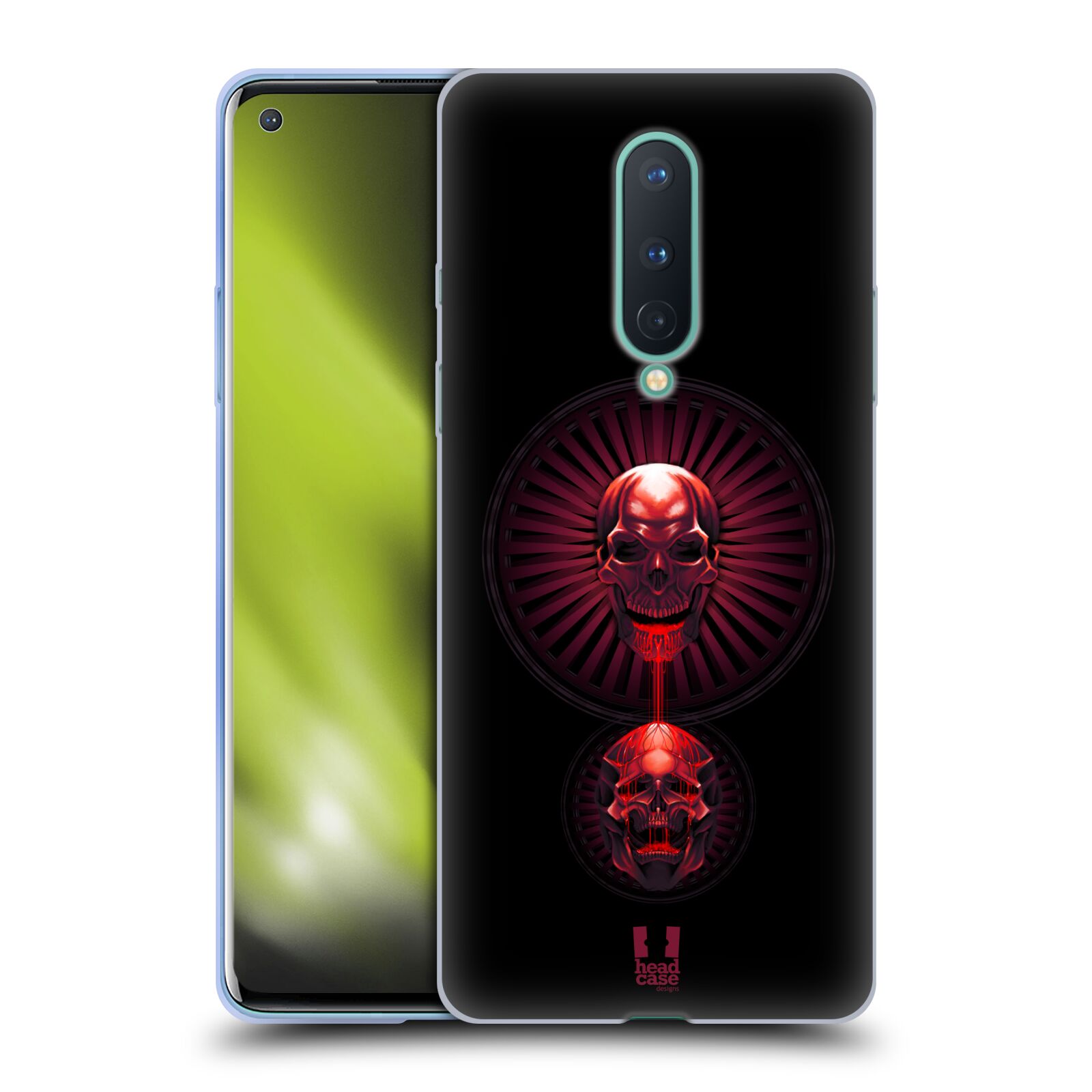 CUSTODIA HEAD CASE DESIGNS GRIM SOFT GEL PER TELEFONI GOOGLE ONEPLUS - Foto 10 di 10