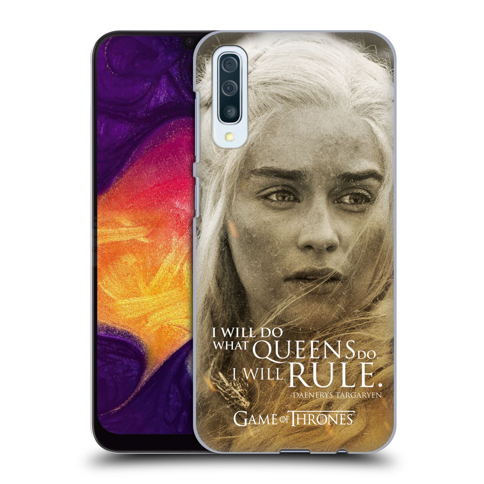 Plastové pouzdro na mobil Samsung Galaxy A50 / A30s - Head Case - Hra o trůny - Daenerys Targaryen (Plastový kryt, pouzdro, obal na mobilní telefon Samsung Galaxy A50 / A30s z roku 2019 s motivem Hra o trůny - Daenerys Targaryen)