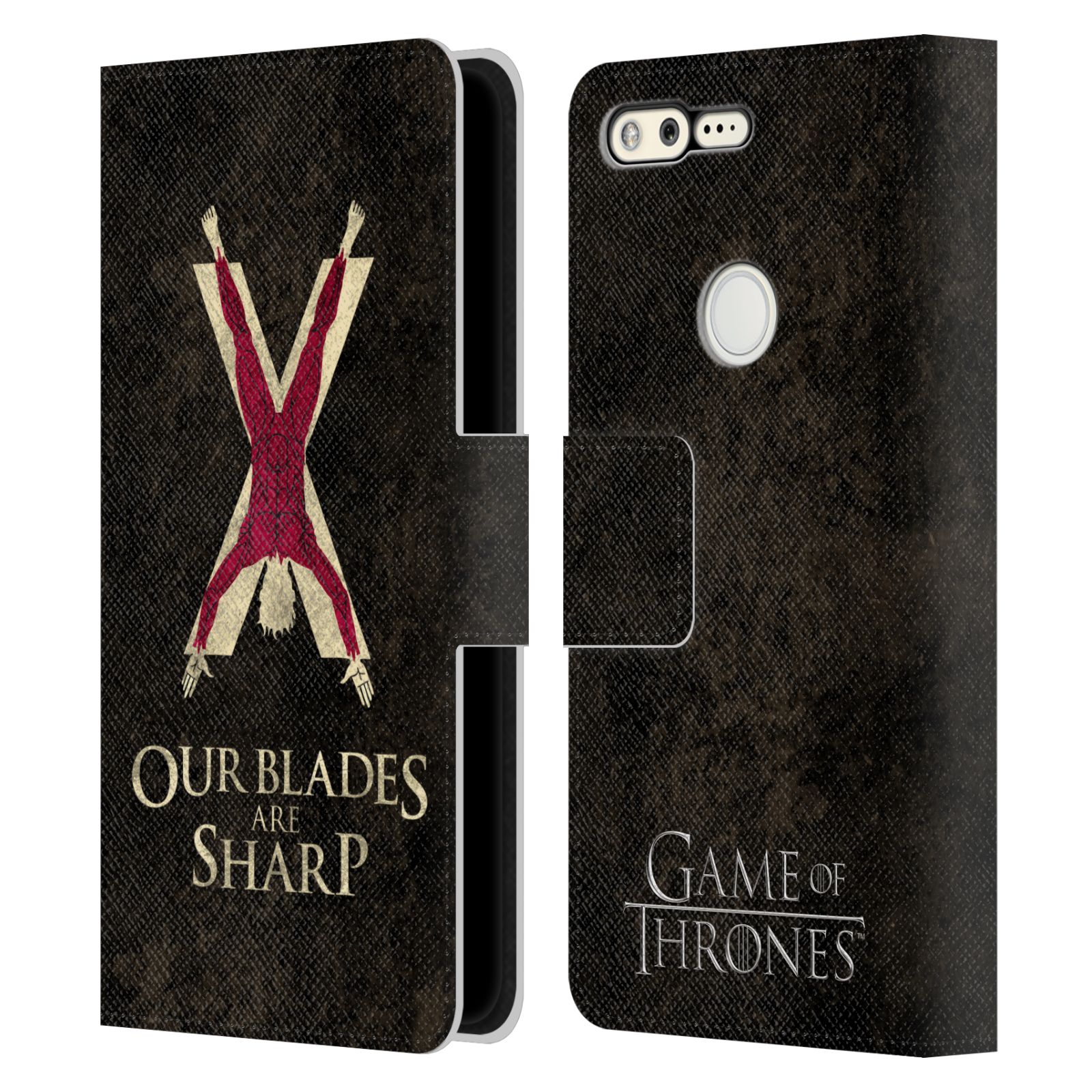 OFFICIAL HBO GAME OF THRONES DARK SIGILS LEATHER BOOK CASE FOR GOOGLE PHONES - Picture 9 of 16