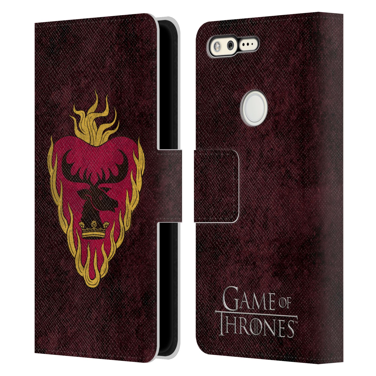 OFFICIAL HBO GAME OF THRONES DARK SIGILS LEATHER BOOK CASE FOR GOOGLE PHONES - Picture 13 of 16