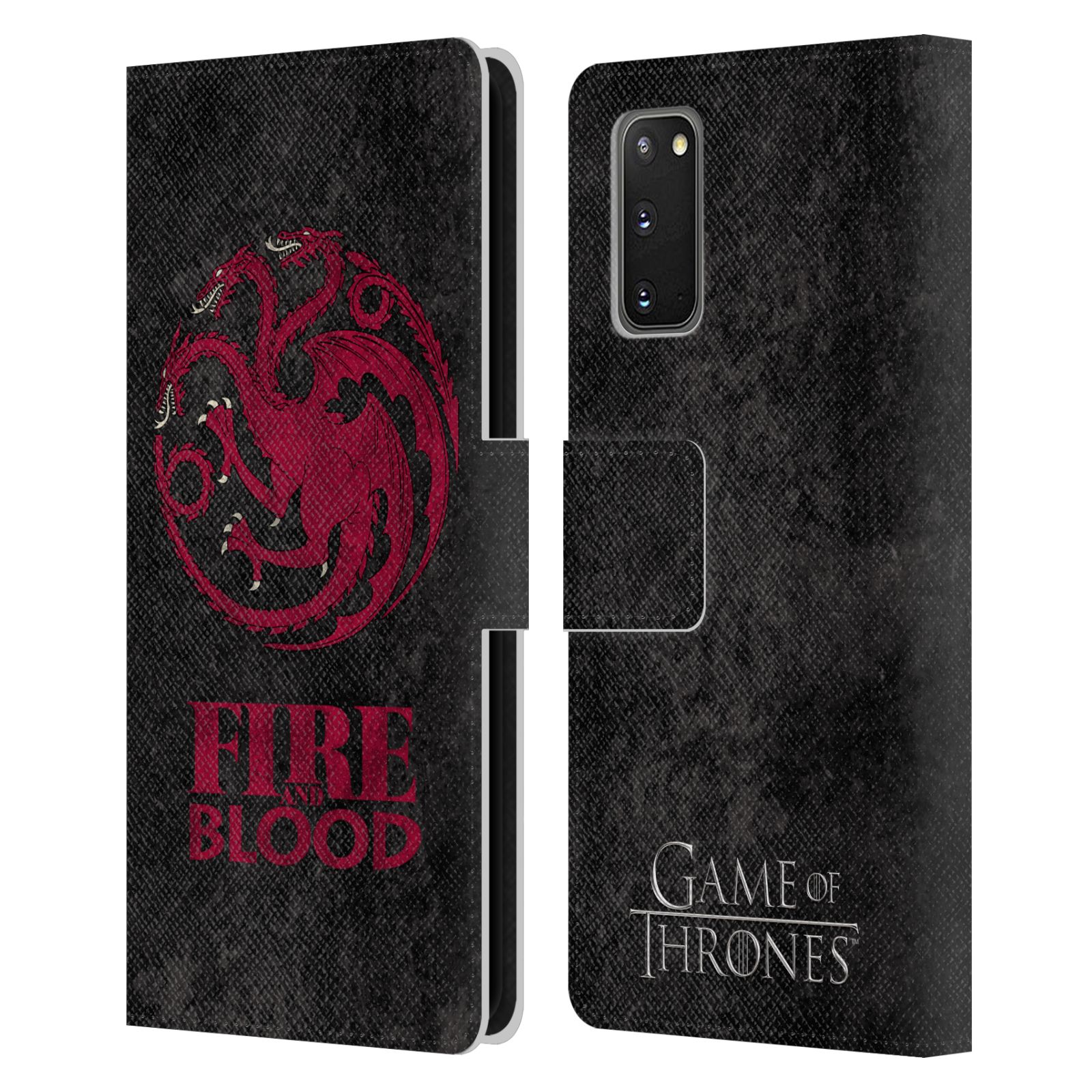 OFFICIAL HBO GAME OF THRONES DARK SIGILS LEATHER BOOK CASE FOR SAMSUNG PHONES 1 - Picture 15 of 16