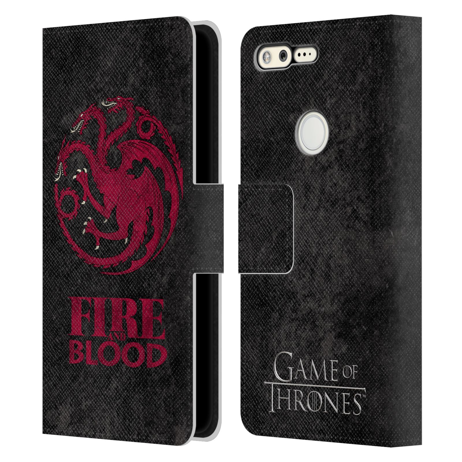 OFFICIAL HBO GAME OF THRONES DARK SIGILS LEATHER BOOK CASE FOR GOOGLE PHONES - Picture 15 of 16