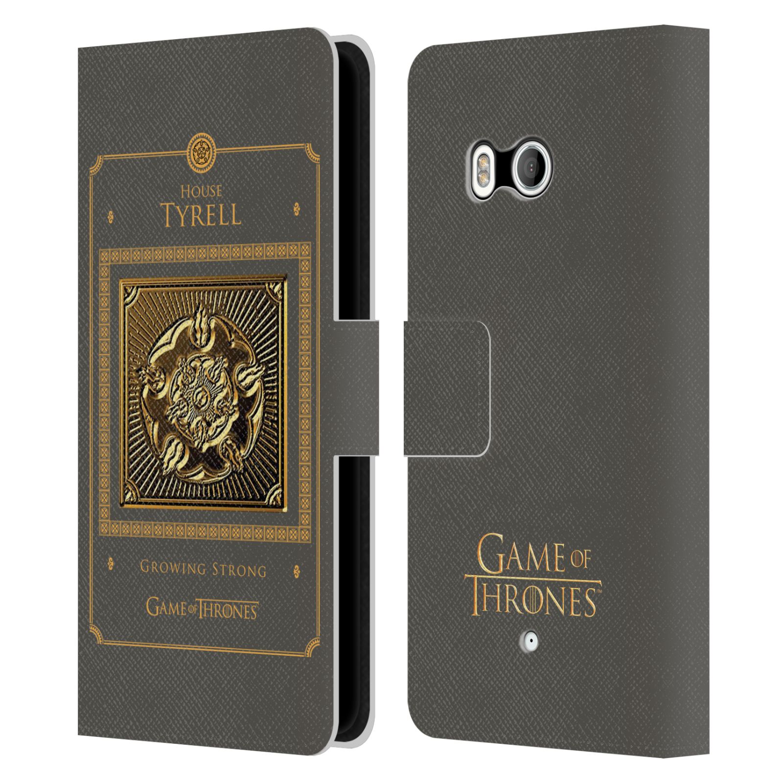 OFFICIAL HBO GAME OF THRONES GOLDEN SIGILS LEATHER BOOK CASE FOR HTC PHONES 1 - Picture 7 of 7