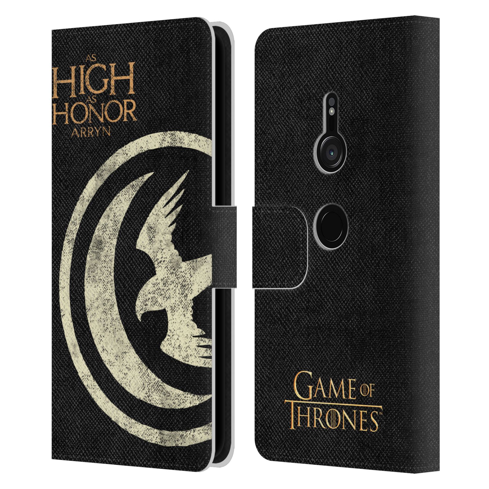 OFFICIAL HBO GAME OF THRONES HOUSE MOTTOS LEATHER BOOK CASE FOR SONY PHONES 1 - Picture 7 of 16