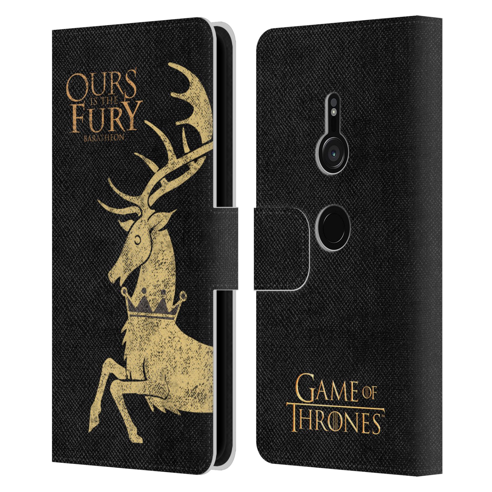OFFICIAL HBO GAME OF THRONES HOUSE MOTTOS LEATHER BOOK CASE FOR SONY PHONES 1 - Picture 8 of 16