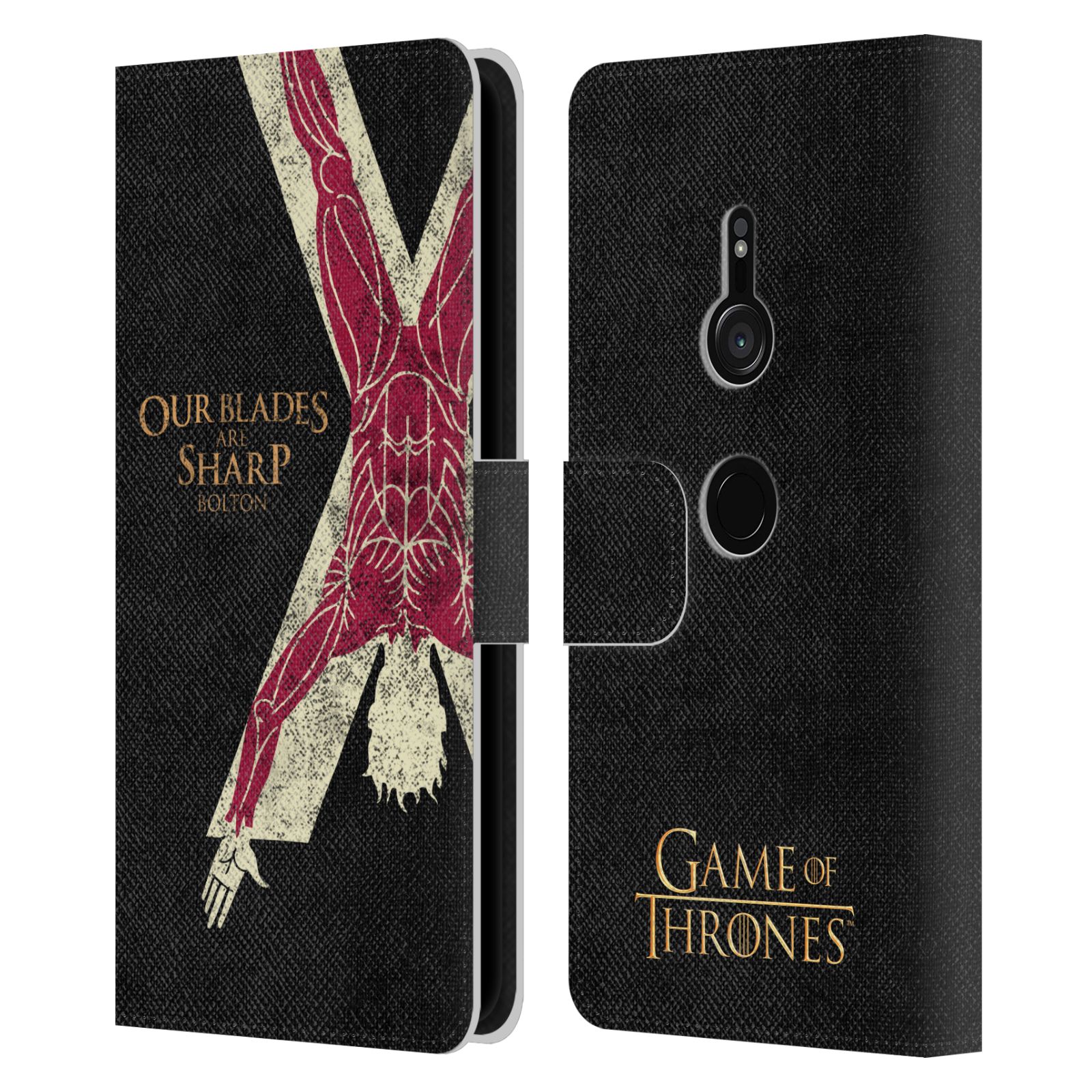 OFFICIAL HBO GAME OF THRONES HOUSE MOTTOS LEATHER BOOK CASE FOR SONY PHONES 1 - Picture 9 of 16