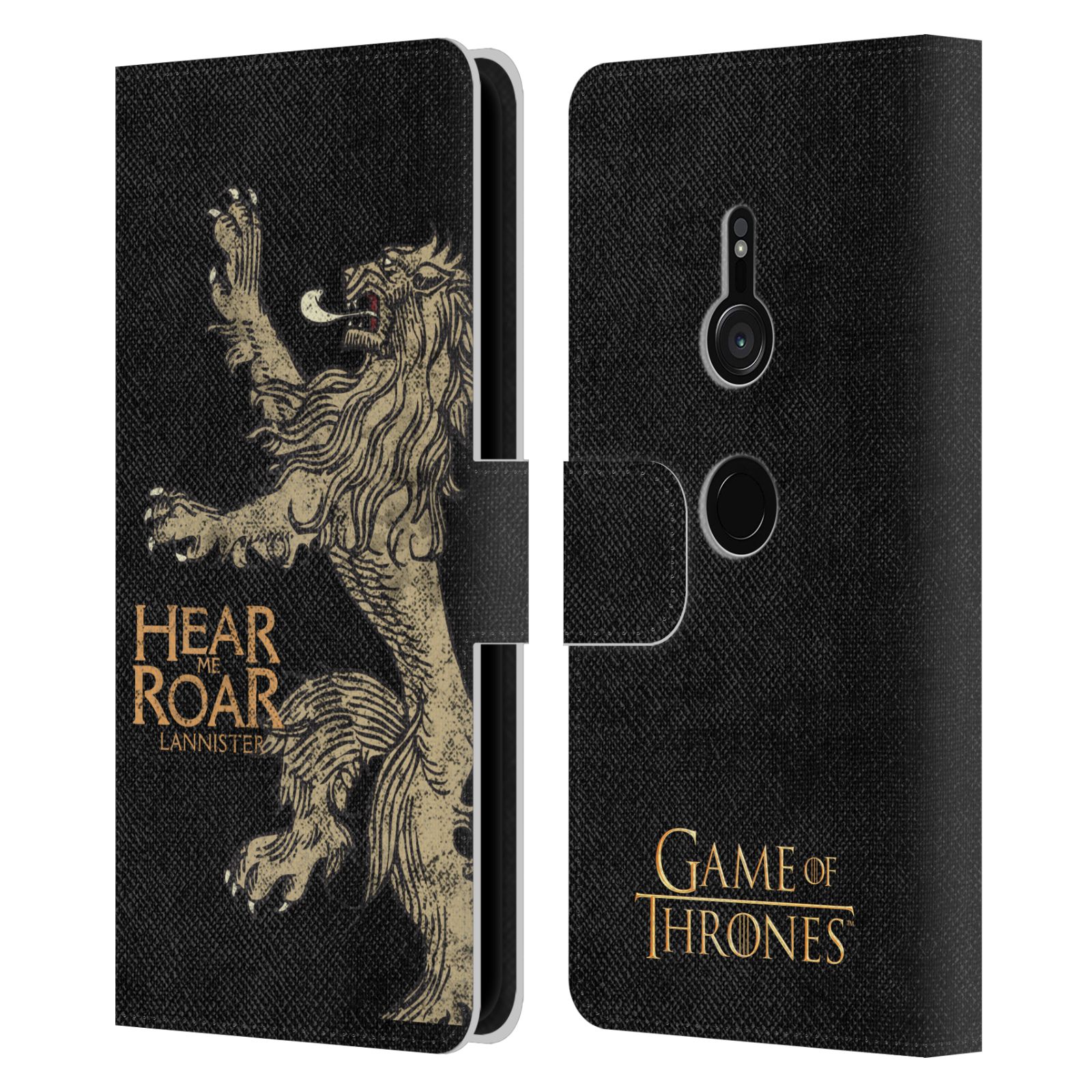 OFFICIAL HBO GAME OF THRONES HOUSE MOTTOS LEATHER BOOK CASE FOR SONY PHONES 1 - Picture 11 of 16