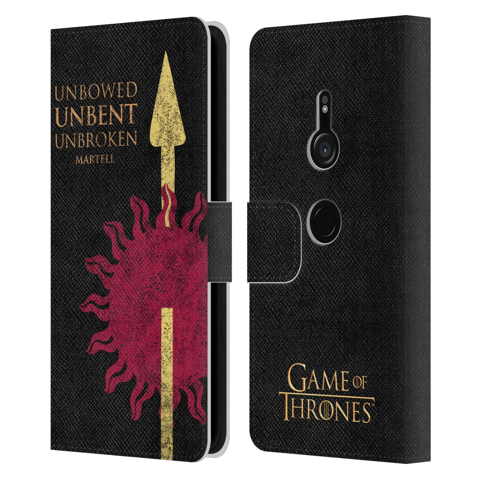 OFFICIAL HBO GAME OF THRONES HOUSE MOTTOS LEATHER BOOK CASE FOR SONY PHONES 1 - Picture 12 of 16