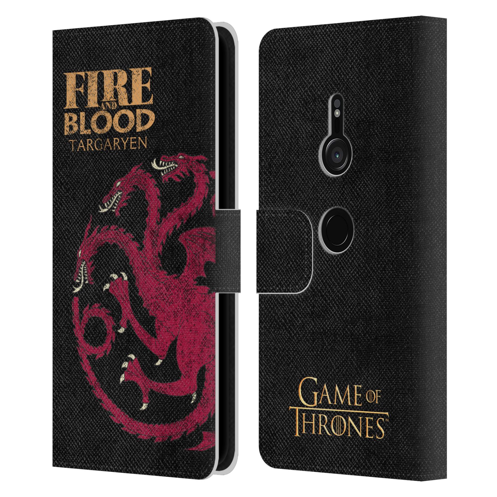 OFFICIAL HBO GAME OF THRONES HOUSE MOTTOS LEATHER BOOK CASE FOR SONY PHONES 1 - Picture 14 of 16