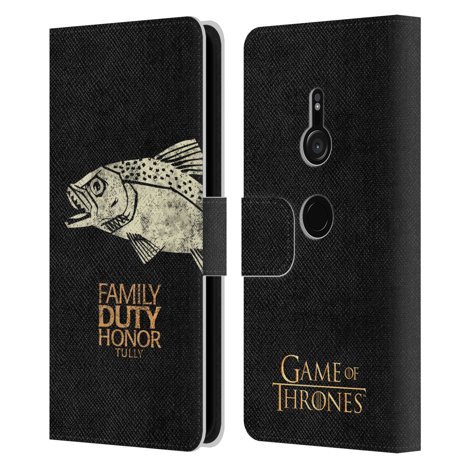OFFICIAL HBO GAME OF THRONES HOUSE MOTTOS LEATHER BOOK CASE FOR SONY PHONES 1 - Picture 15 of 16