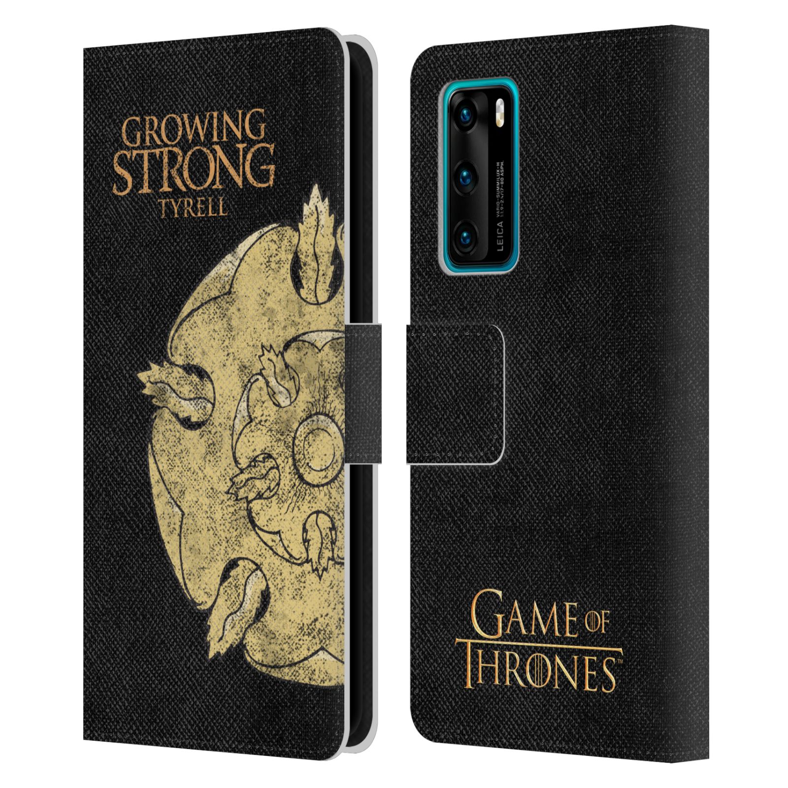 OFFICIAL HBO GAME OF THRONES HOUSE MOTTOS LEATHER BOOK CASE FOR HUAWEI PHONES 4 - Picture 7 of 7