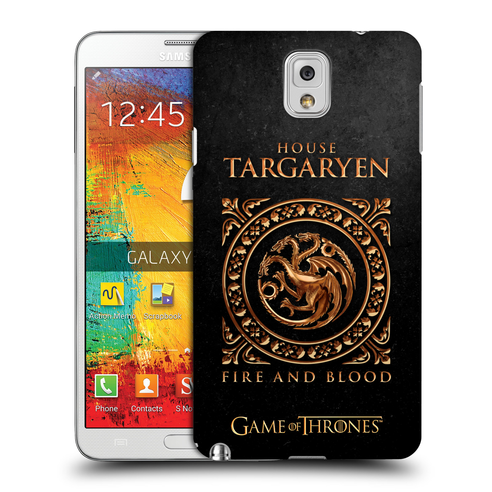 OFFICIAL HBO GAME OF THRONES METALLIC SIGILS HARD BACK CASE FOR SAMSUNG PHONES 2