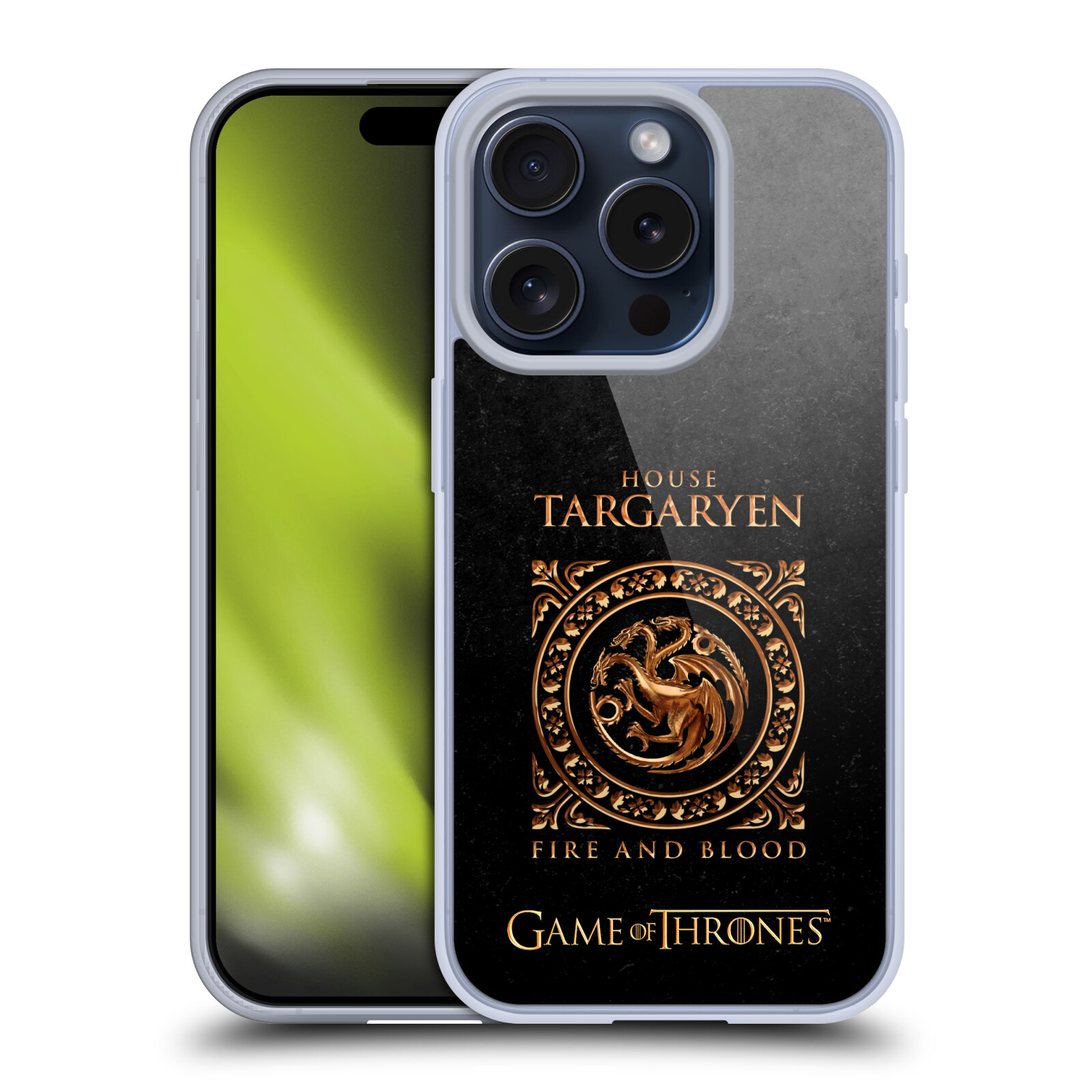 OFFICIAL HBO GAME OF THRONES METALLIC SIGILS GEL CASE FOR APPLE iPHONE PHONES - Picture 10 of 10