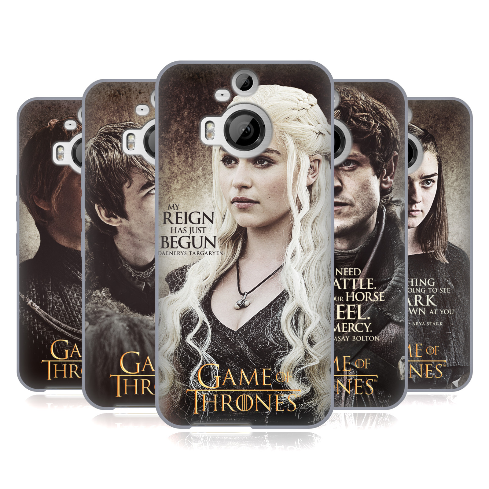 OFFICIAL HBO GAME OF THRONES CHARACTER QUOTES SOFT GEL CASE FOR HTC PHONES 2