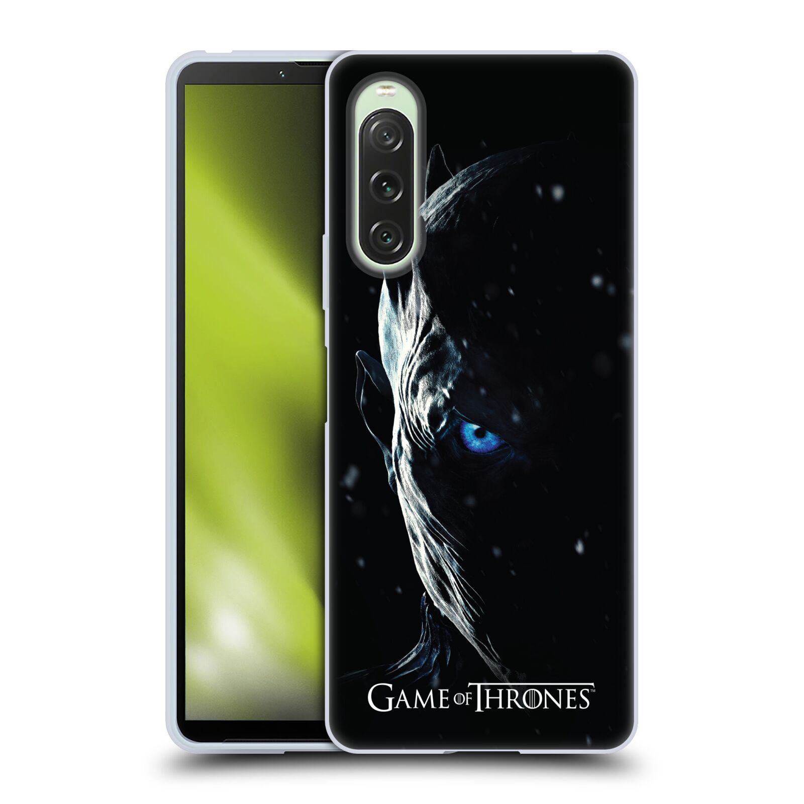 Silikonové pouzdro - Sony Xperia 10 V - Head Case - Hra o trůny - Night King (Silikonový kryt, obal, pouzdro na mobilní telefon Sony Xperia 10 V s motivem Hra o trůny - Night King)