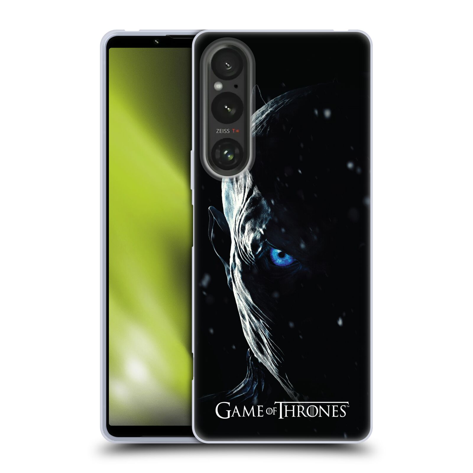 Silikonové pouzdro - Sony Xperia 1 V - Head Case - Hra o trůny - Night King (Silikonový kryt, obal, pouzdro na mobilní telefon Sony Xperia 1 V s motivem Hra o trůny - Night King)