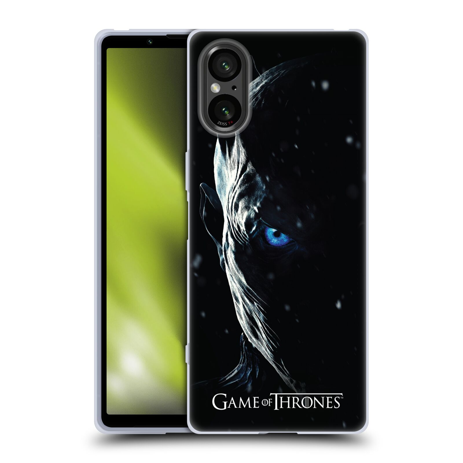 Silikonové pouzdro - Sony Xperia 5 V - Head Case - Hra o trůny - Night King (Silikonový kryt, obal, pouzdro na mobilní telefon Sony Xperia 5 V s motivem Hra o trůny - Night King)