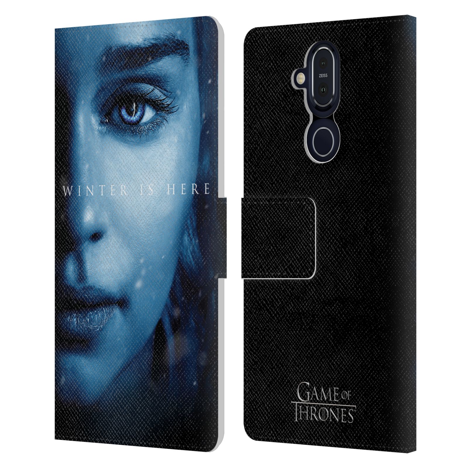 OFFICIAL HBO GAME OF THRONES WINTER IS HERE LEATHER BOOK CASE FOR NOKIA PHONES - Picture 11 of 18