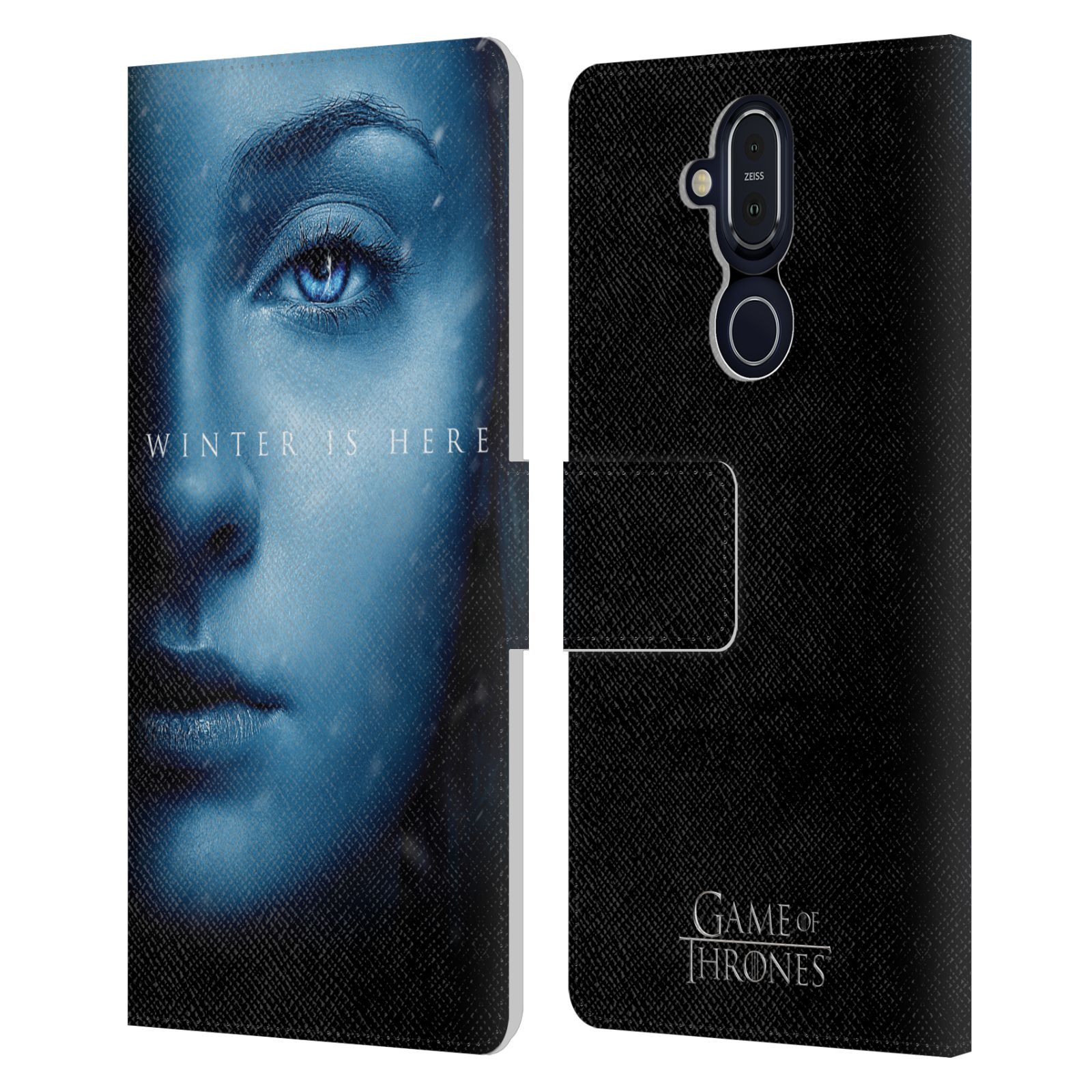 OFFICIAL HBO GAME OF THRONES WINTER IS HERE LEATHER BOOK CASE FOR NOKIA PHONES - Picture 15 of 18