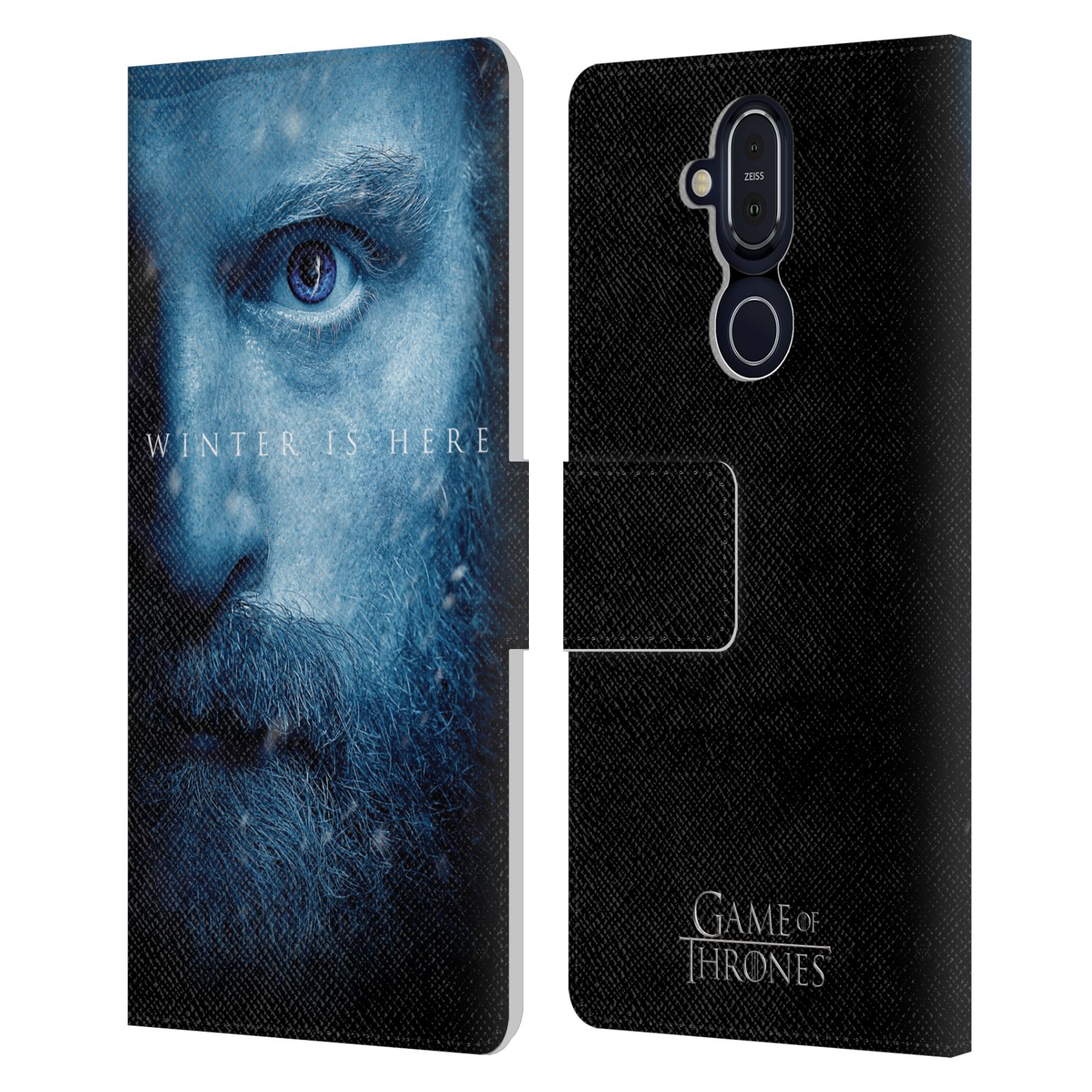 OFFICIAL HBO GAME OF THRONES WINTER IS HERE LEATHER BOOK CASE FOR NOKIA PHONES - Picture 17 of 18