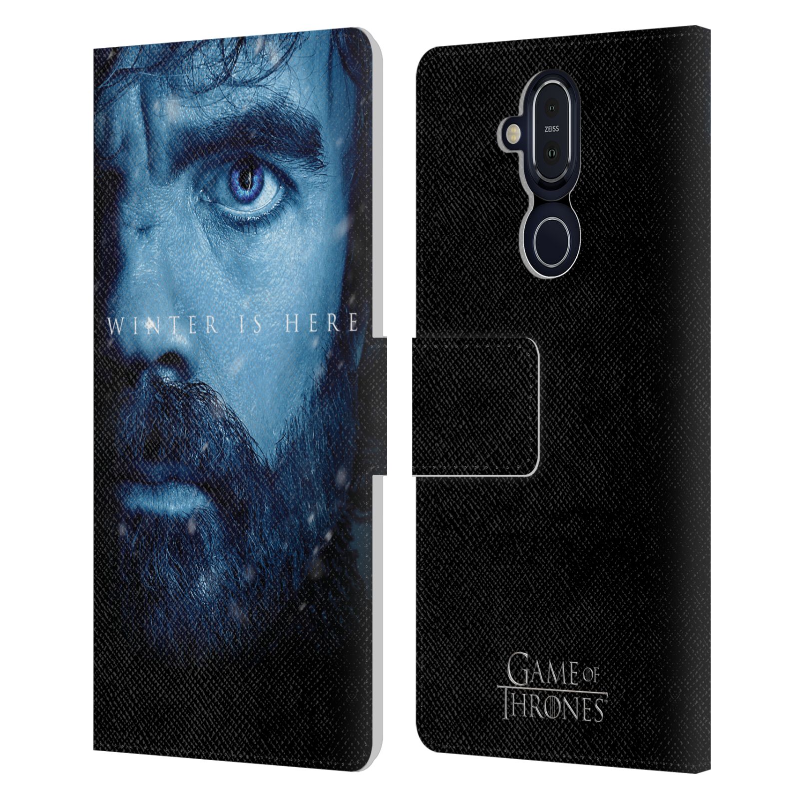 OFFICIAL HBO GAME OF THRONES WINTER IS HERE LEATHER BOOK CASE FOR NOKIA PHONES - Picture 18 of 18