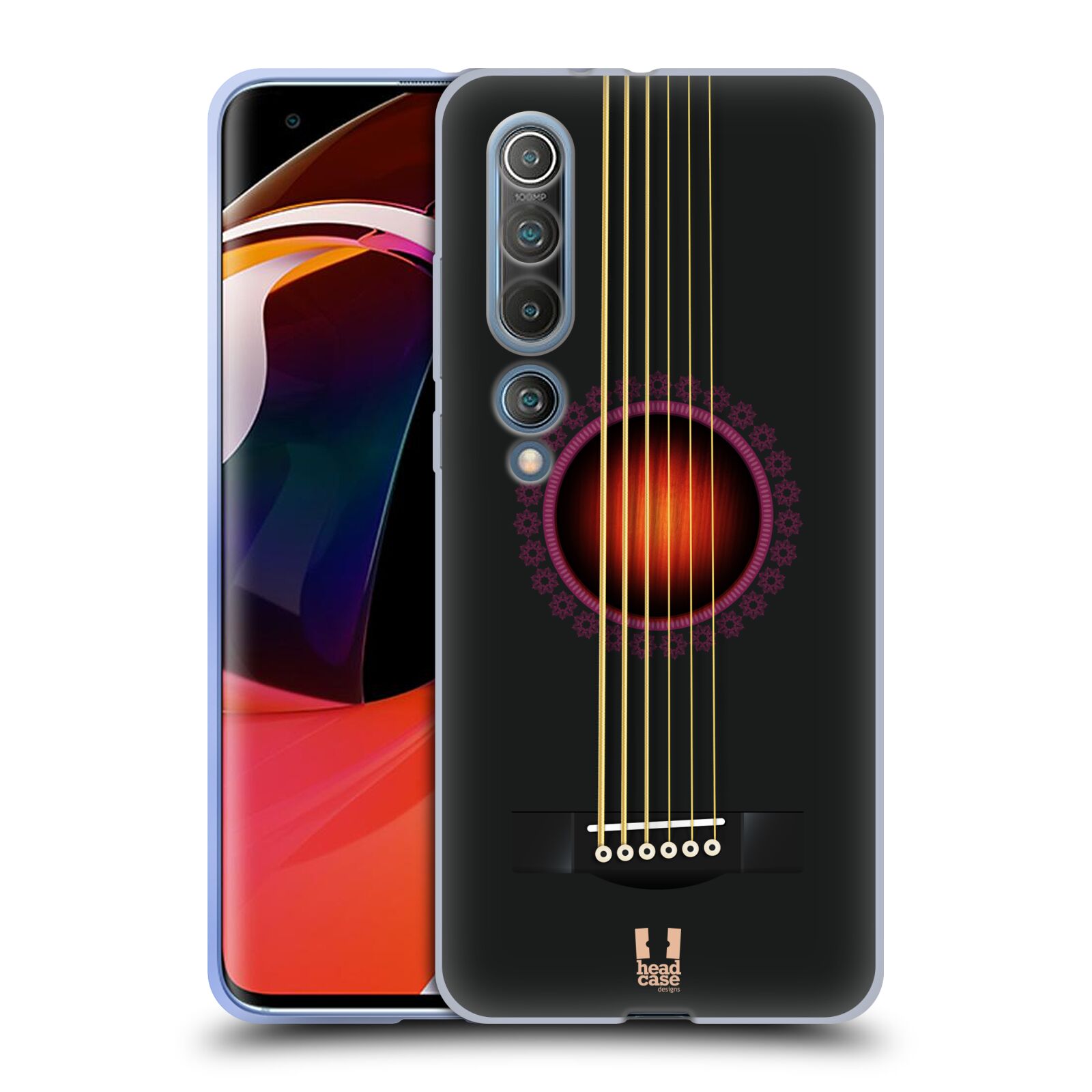 FUNDA HEAD CASE DESIGNS CON DIBUJO DE GUITARRA ACÚSTICA DE GEL SUAVE PARA TELÉFONOS XIAOMI - Imagen 8 de 12