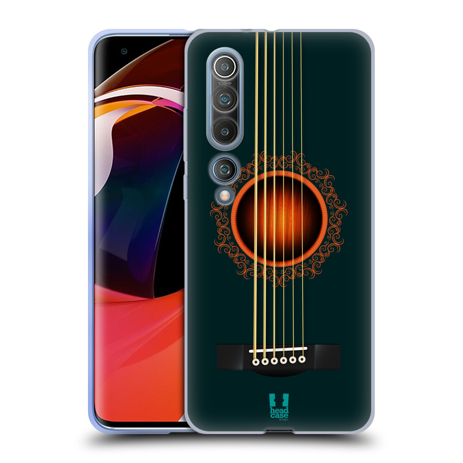 FUNDA HEAD CASE DESIGNS CON DIBUJO DE GUITARRA ACÚSTICA DE GEL SUAVE PARA TELÉFONOS XIAOMI - Imagen 9 de 12