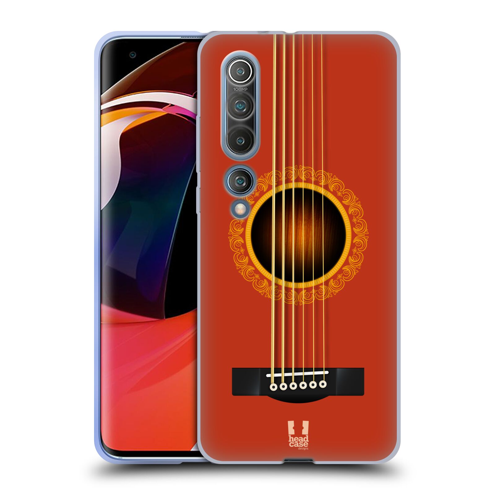 FUNDA HEAD CASE DESIGNS CON DIBUJO DE GUITARRA ACÚSTICA DE GEL SUAVE PARA TELÉFONOS XIAOMI - Imagen 11 de 12
