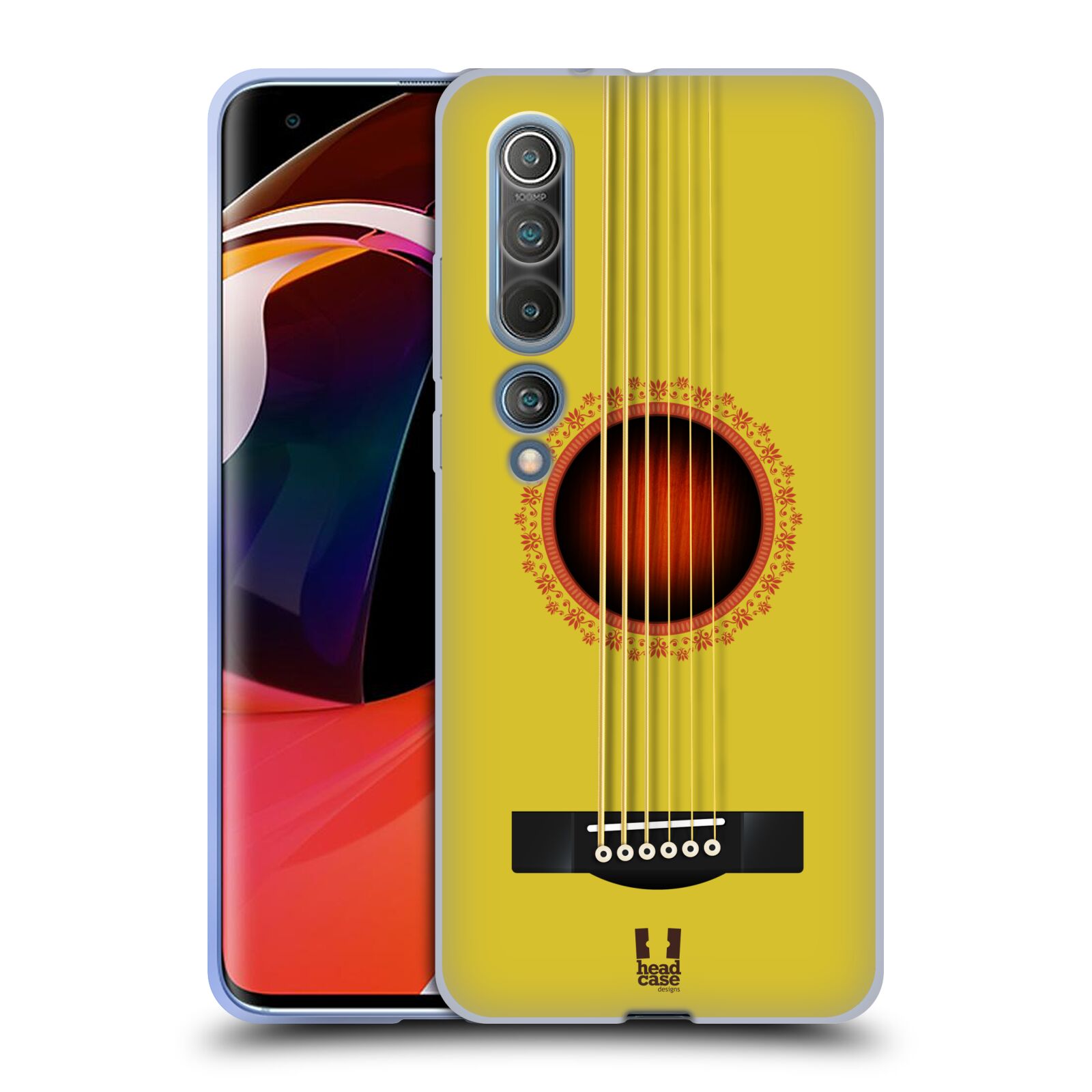 FUNDA HEAD CASE DESIGNS CON DIBUJO DE GUITARRA ACÚSTICA DE GEL SUAVE PARA TELÉFONOS XIAOMI - Imagen 12 de 12