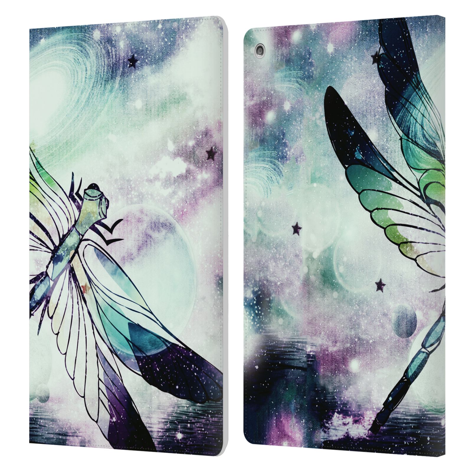 OFFICIAL HAROULITA ABSTRACT NATURE LEATHER BOOK CASE FOR AMAZON FIRE - Picture 9 of 14