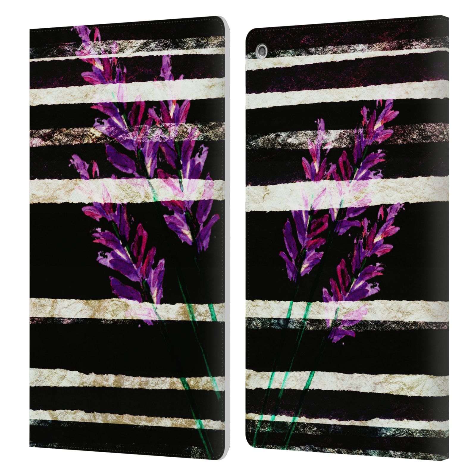 OFFICIAL HAROULITA ABSTRACT NATURE LEATHER BOOK CASE FOR AMAZON FIRE - Picture 11 of 14