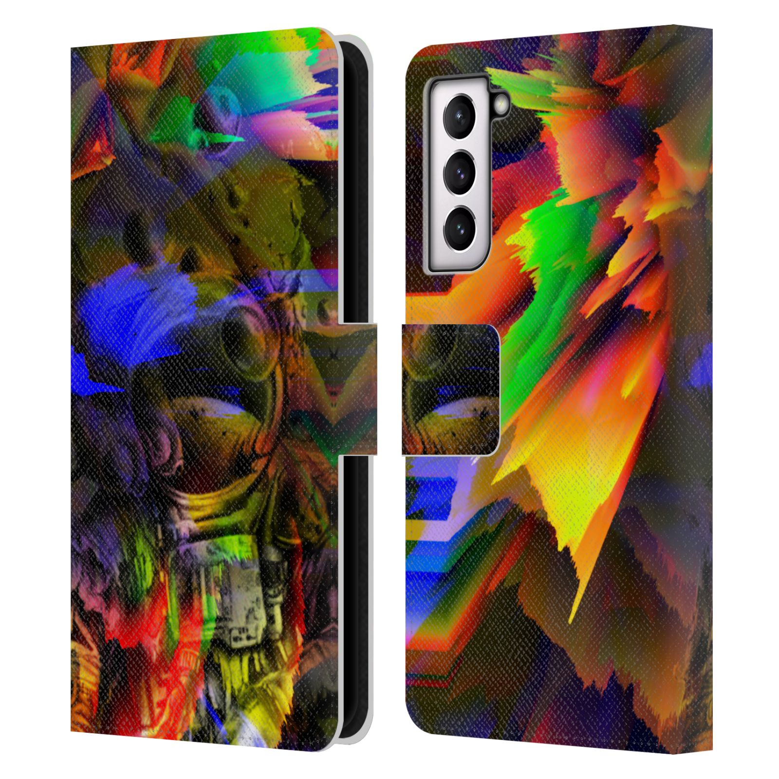 HAROULITA ASSORTED DESIGNS LEATHER BOOK WALLET CASE COVER FOR SAMSUNG PHONES 4 - Picture 7 of 12