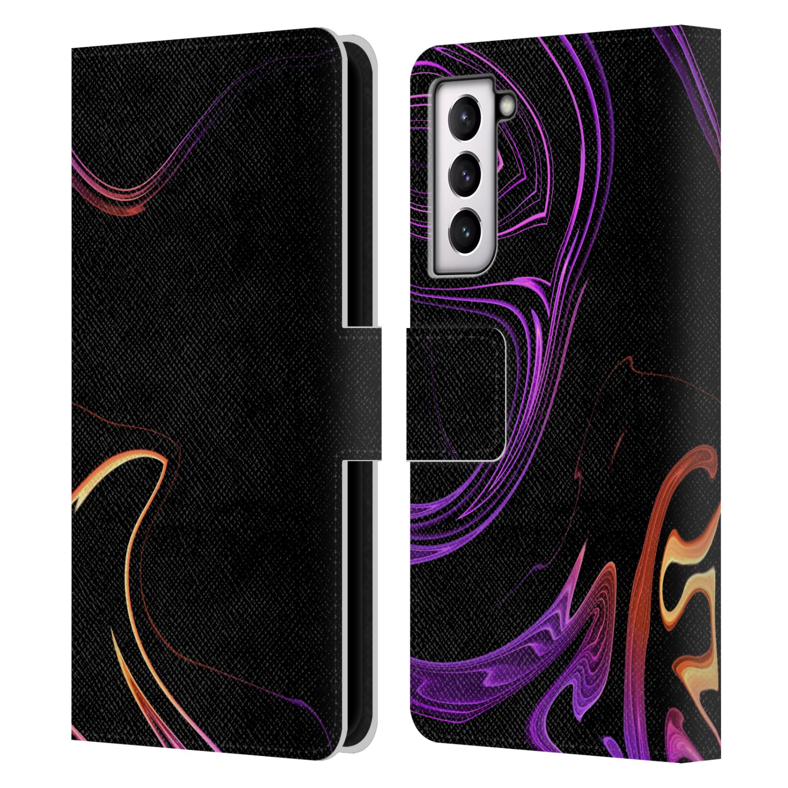 HAROULITA ASSORTED DESIGNS LEATHER BOOK WALLET CASE COVER FOR SAMSUNG PHONES 4 - Picture 11 of 12