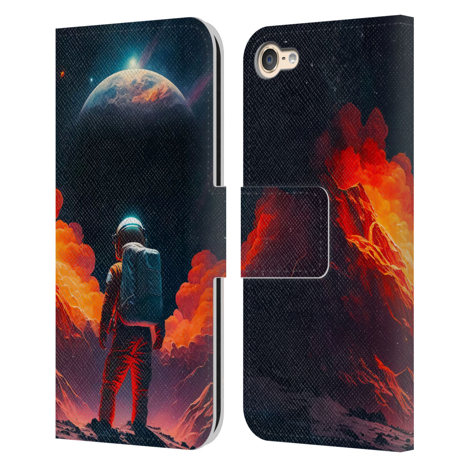 OFFICIAL HAROULITA ASTRONAUT LEATHER BOOK CASE FOR APPLE iPOD TOUCH MP3 - Picture 7 of 10