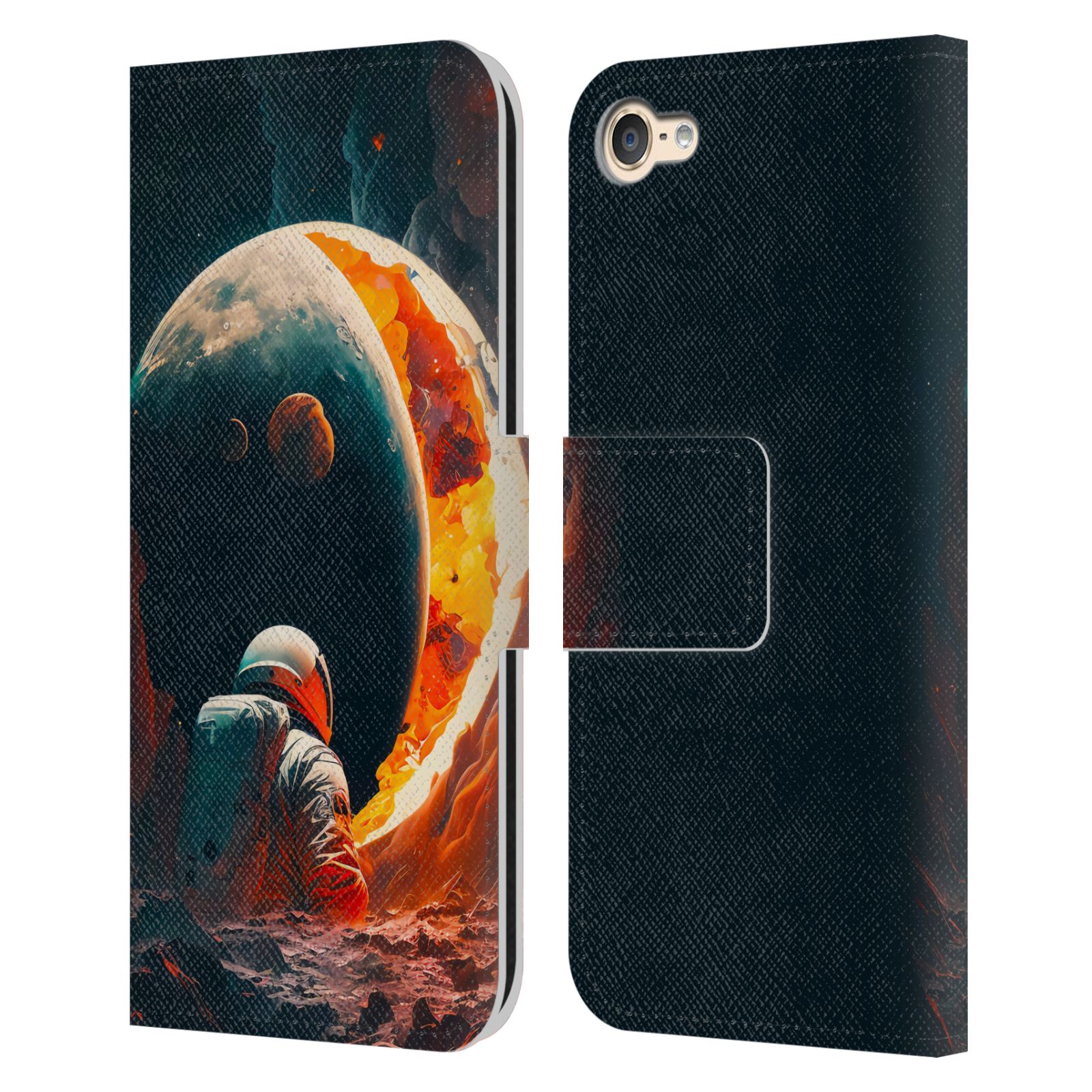 OFFICIAL HAROULITA ASTRONAUT LEATHER BOOK CASE FOR APPLE iPOD TOUCH MP3 - Picture 8 of 10
