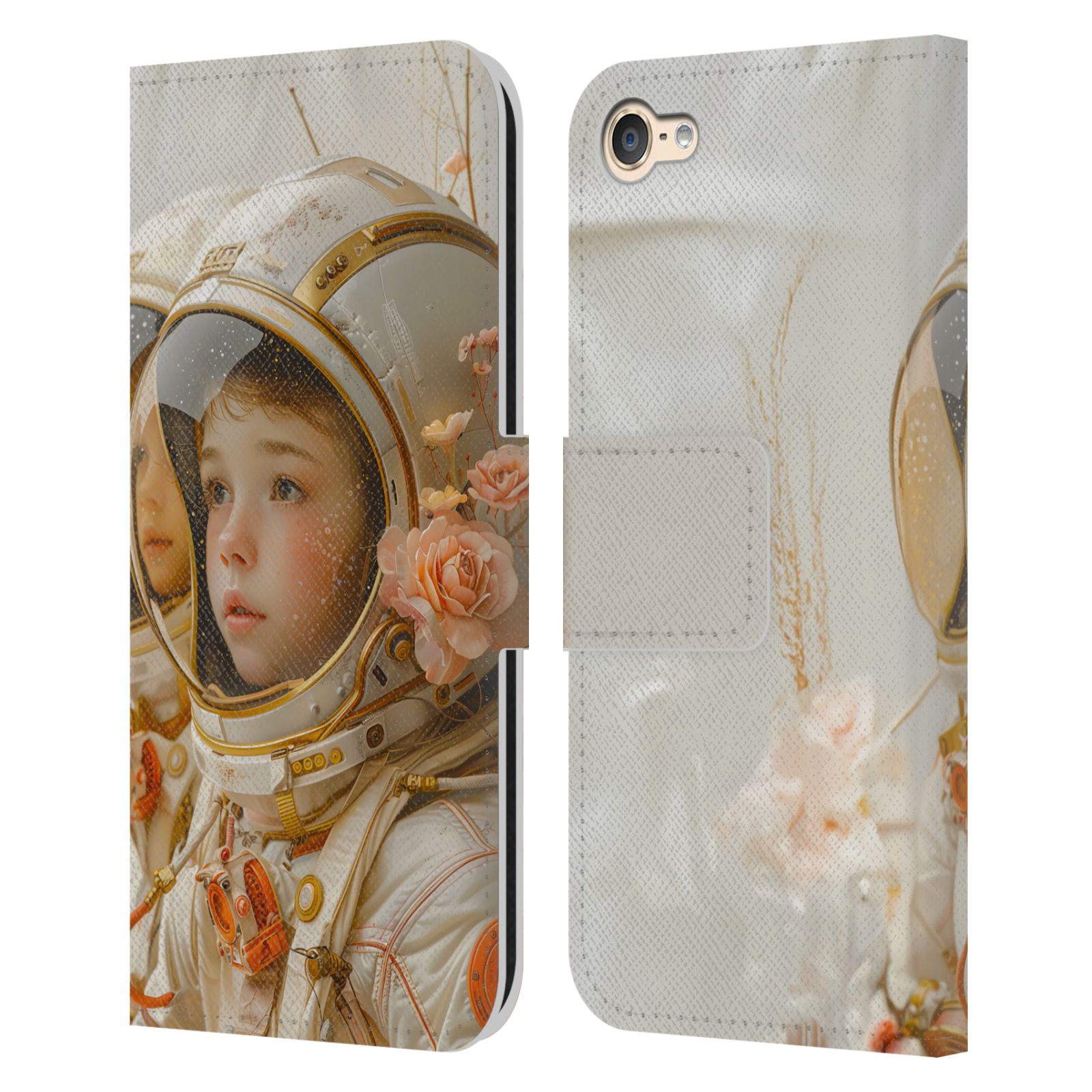 OFFICIAL HAROULITA ASTRONAUT LEATHER BOOK CASE FOR APPLE iPOD TOUCH MP3 - Picture 9 of 10
