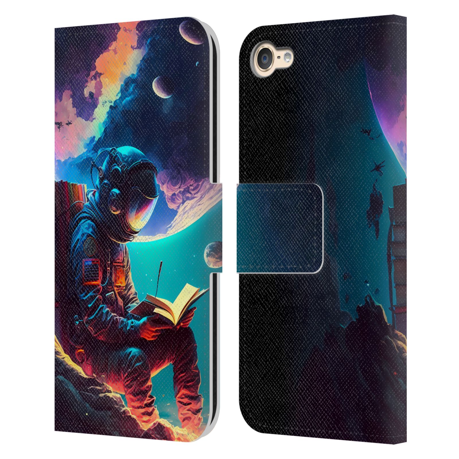 OFFICIAL HAROULITA ASTRONAUT LEATHER BOOK CASE FOR APPLE iPOD TOUCH MP3 - Picture 10 of 10