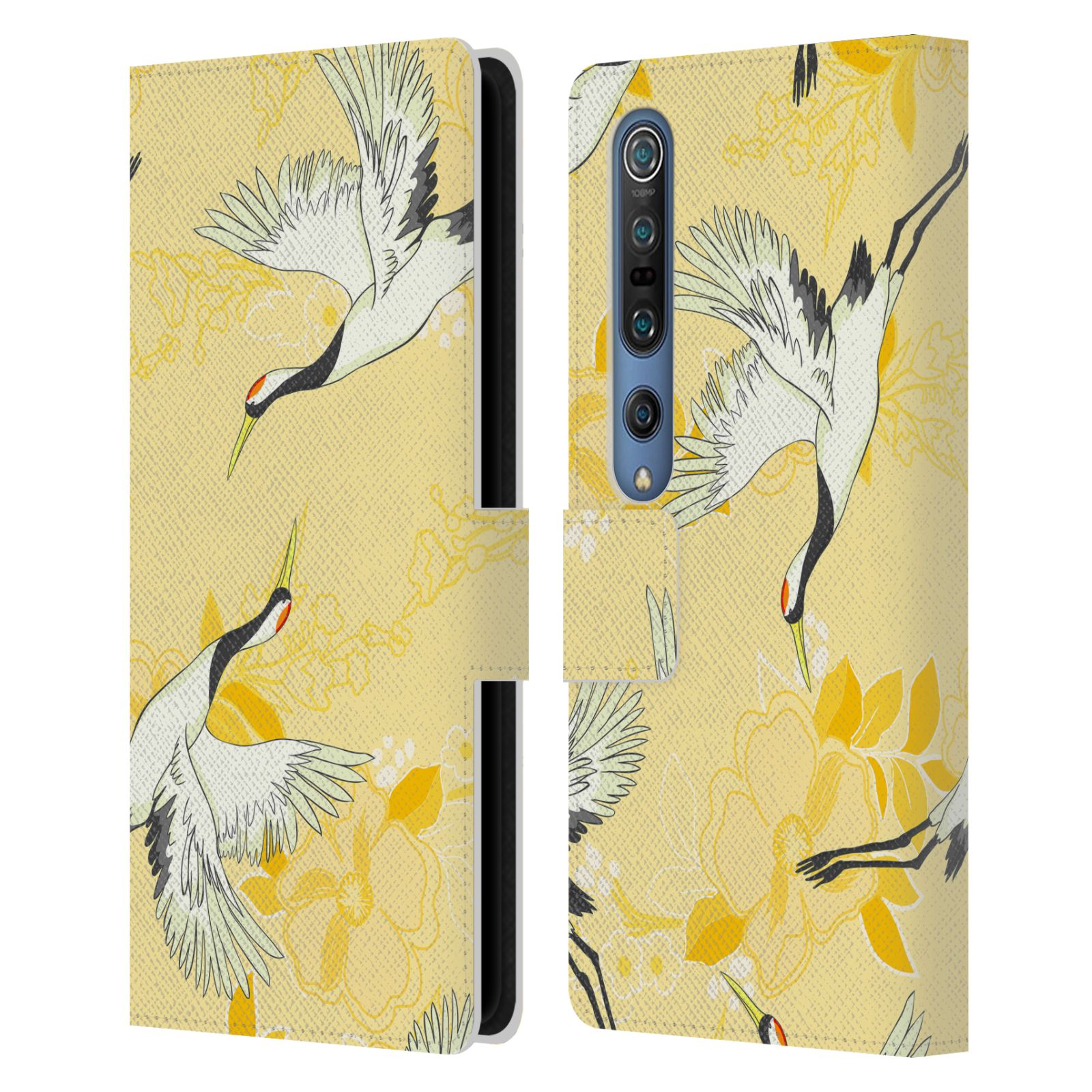 OFFICIAL HAROULITA BIRDS AND FLOWERS LEATHER BOOK WALLET CASE FOR XIAOMI PHONES