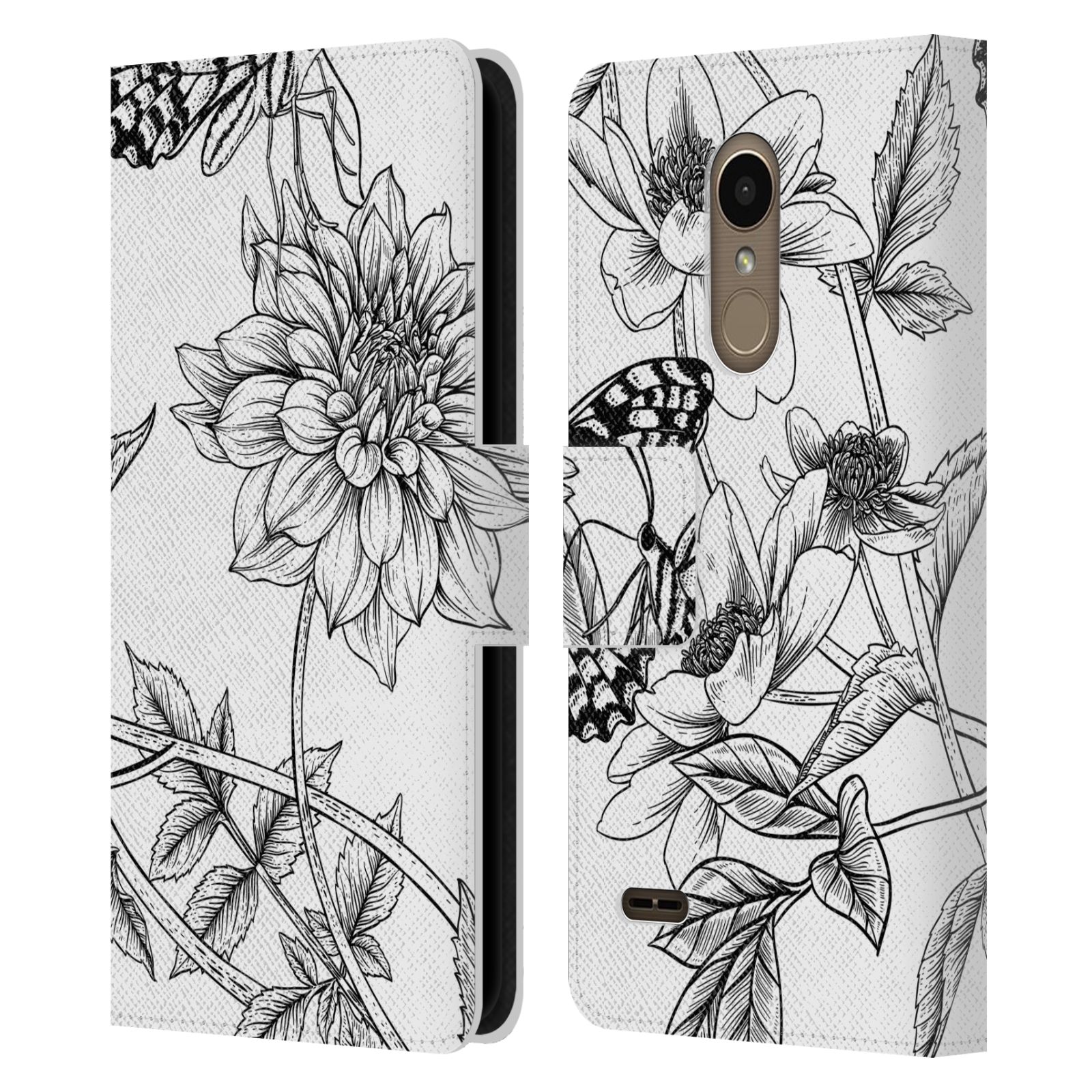 OFFICIAL HAROULITA BLACK AND WHITE 5 LEATHER BOOK WALLET CASE FOR LG PHONES 1 - Picture 7 of 7
