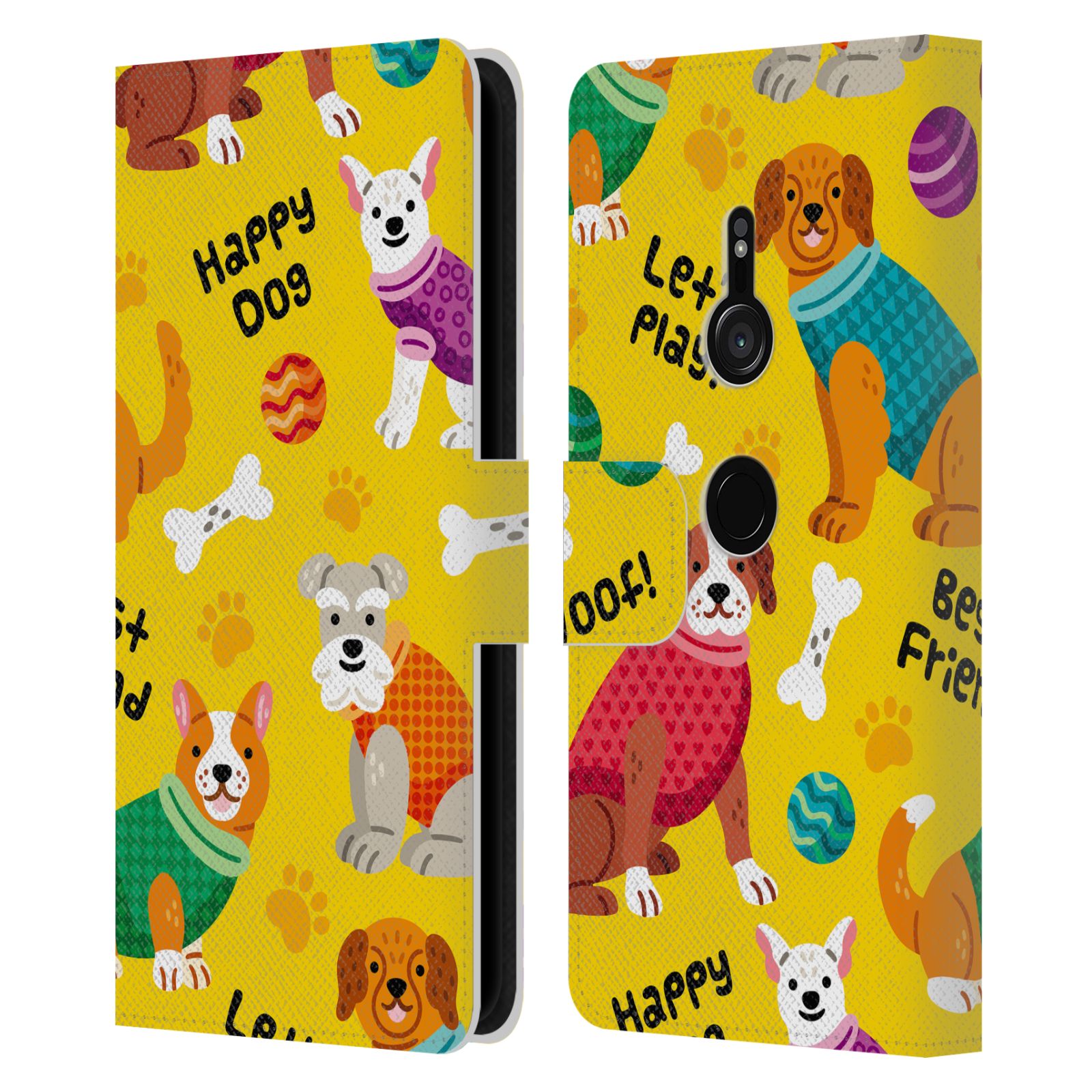 OFFICIAL HAROULITA CATS AND DOGS LEATHER BOOK WALLET CASE FOR SONY PHONES 1 - 第 10/15 張圖片
