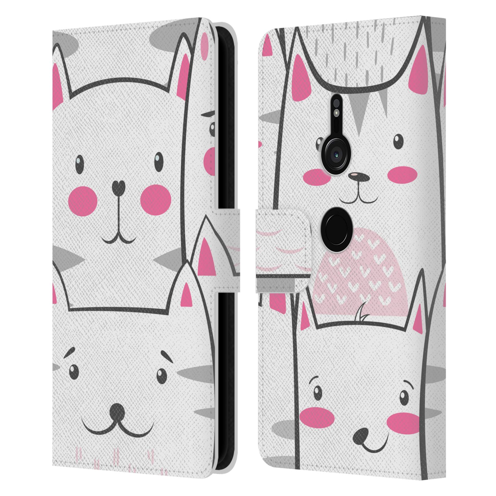 OFFICIAL HAROULITA CATS AND DOGS LEATHER BOOK WALLET CASE FOR SONY PHONES 1 - 第 14/15 張圖片
