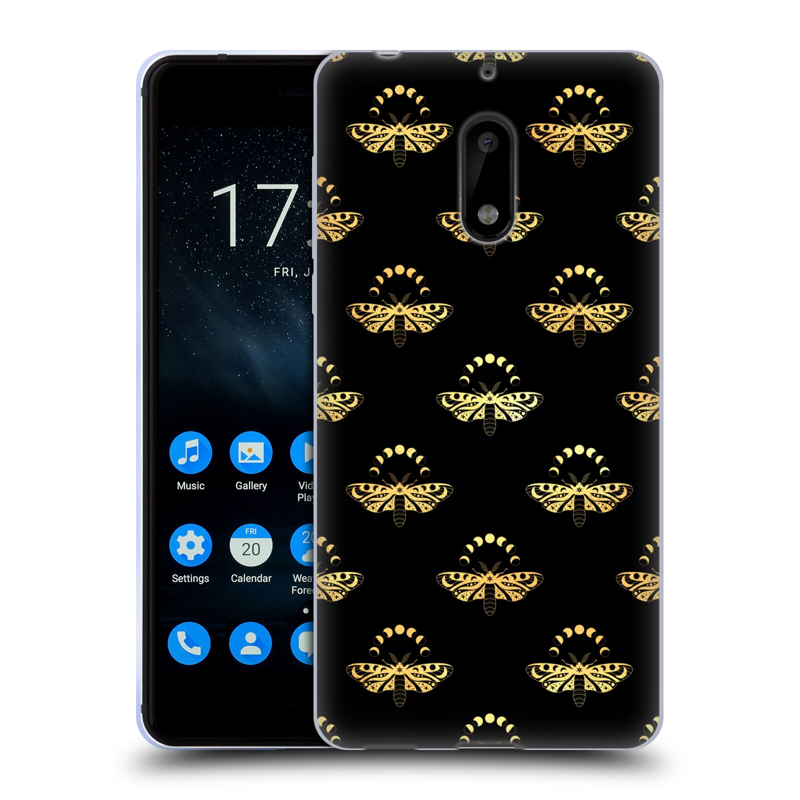 OFFICIAL HAROULITA CELESTIAL GOLD SOFT GEL CASE FOR NOKIA PHONES 1