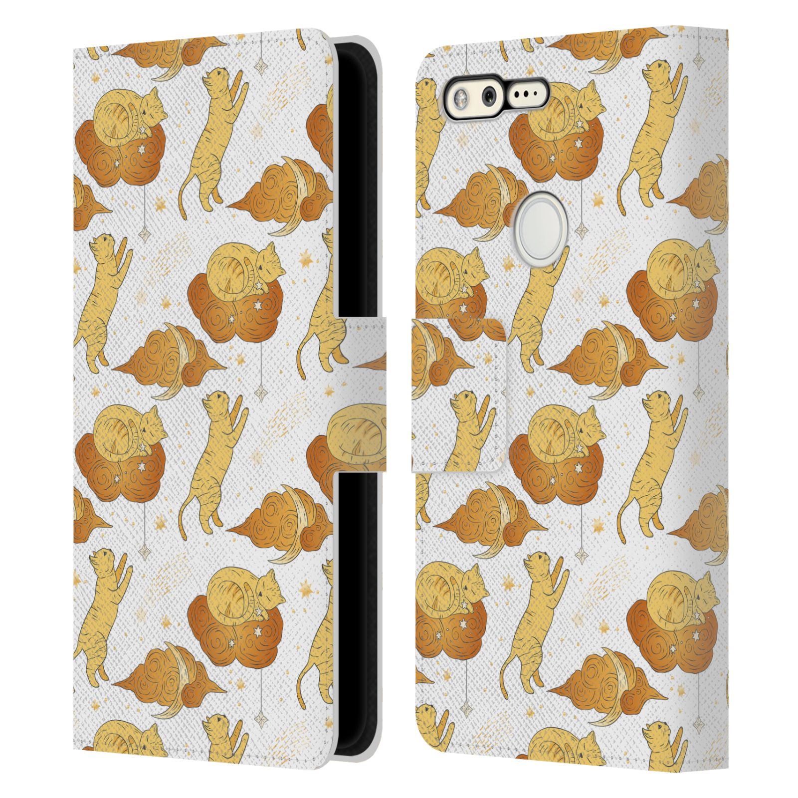 OFFICIAL HAROULITA CELESTIAL GOLD LEATHER BOOK WALLET CASE FOR GOOGLE PHONES - Picture 8 of 15