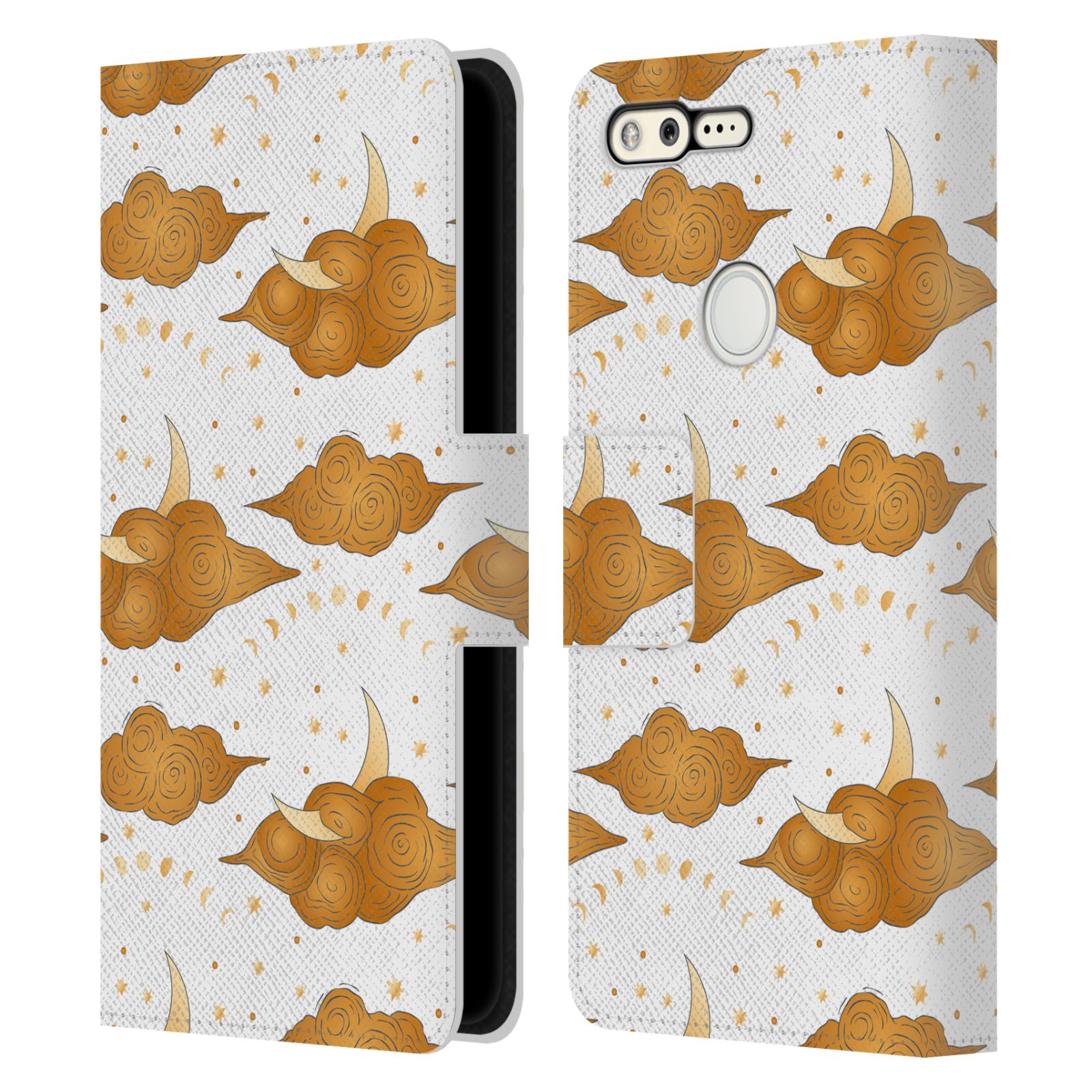 OFFICIAL HAROULITA CELESTIAL GOLD LEATHER BOOK WALLET CASE FOR GOOGLE PHONES - Picture 9 of 15