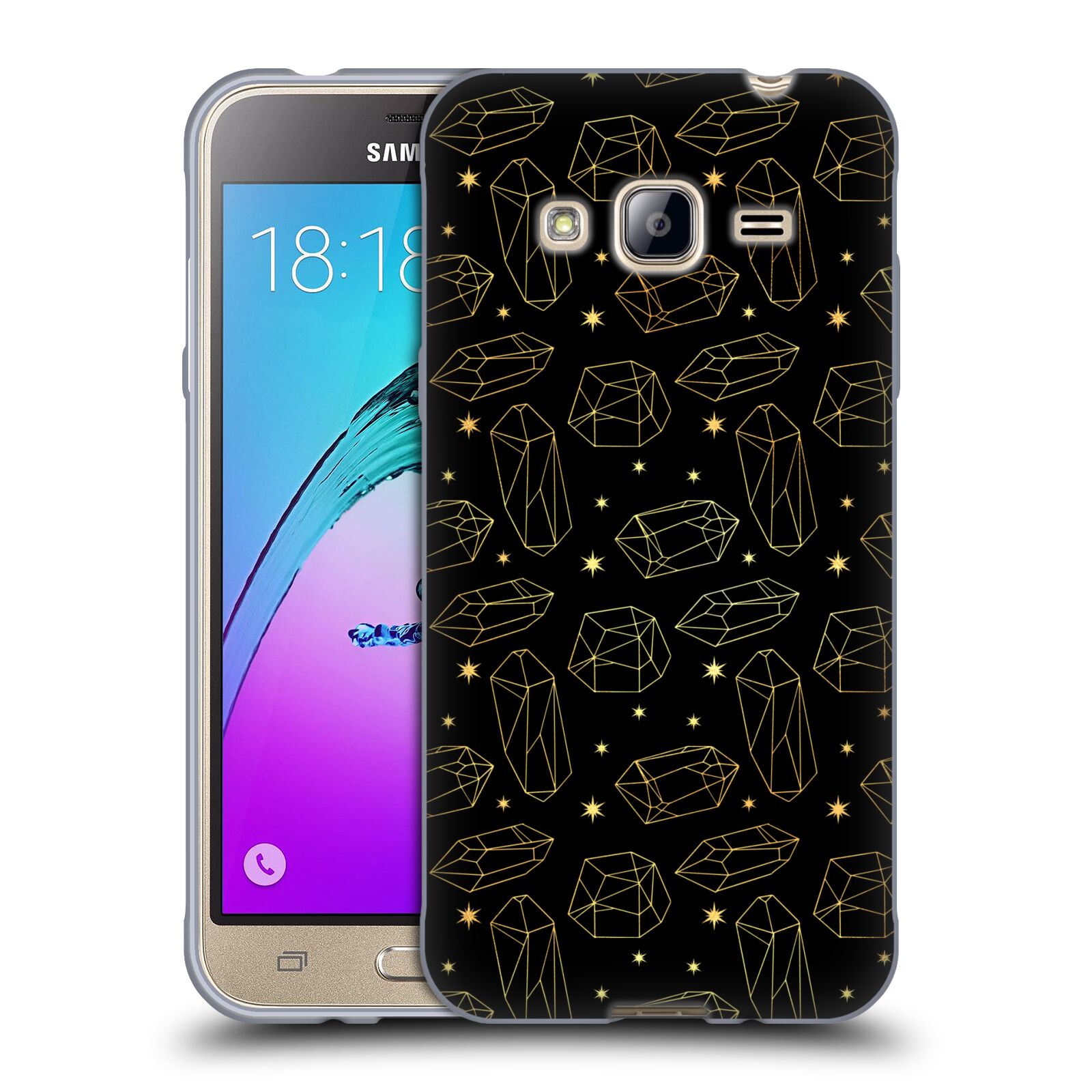 COQUE OFFICIELLE HAROULITA CELESTIAL économies OR GEL SOUPLE POUR TÉLÉPHONES SAMSUNG 3