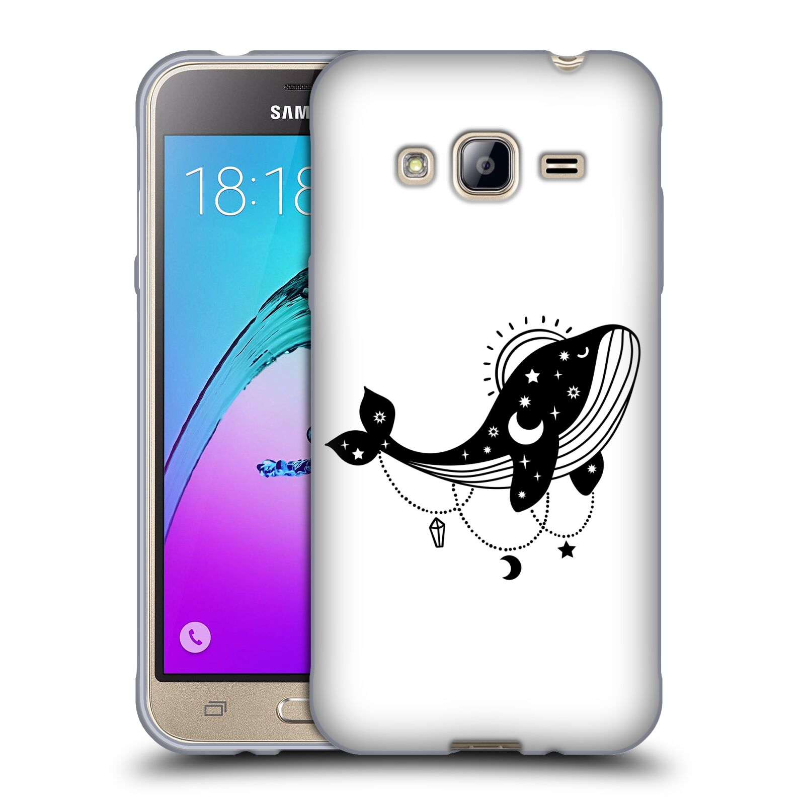 COQUE GEL SOUPLE OFFICIELLE collection HAROULITA TATOUAGE CÉLESTE POUR TÉLÉPHONES SAMSUNG 3