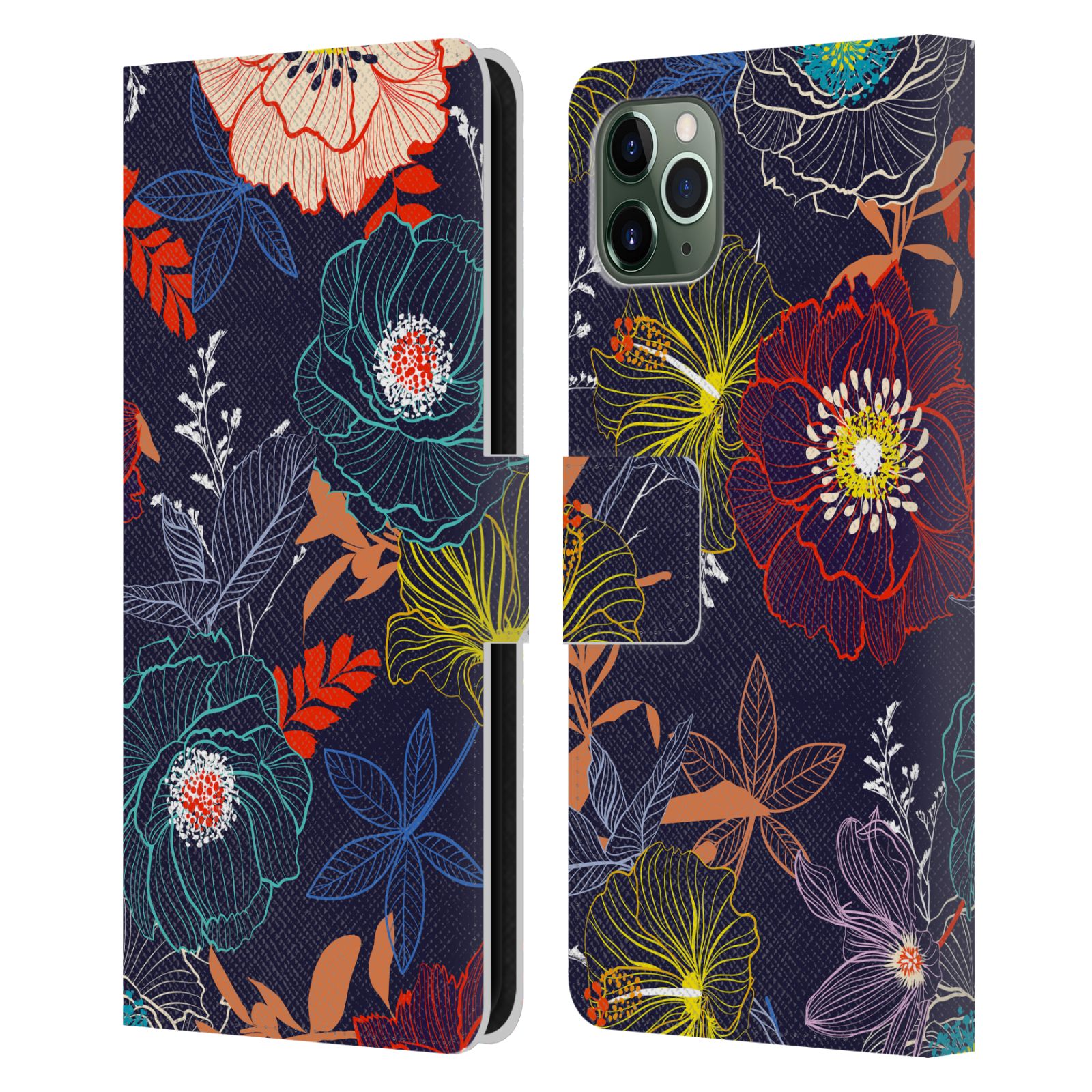 OFFICIAL HAROULITA ETHNIC PATTERN LEATHER BOOK CASE FOR APPLE iPHONE PHONES - Picture 8 of 16