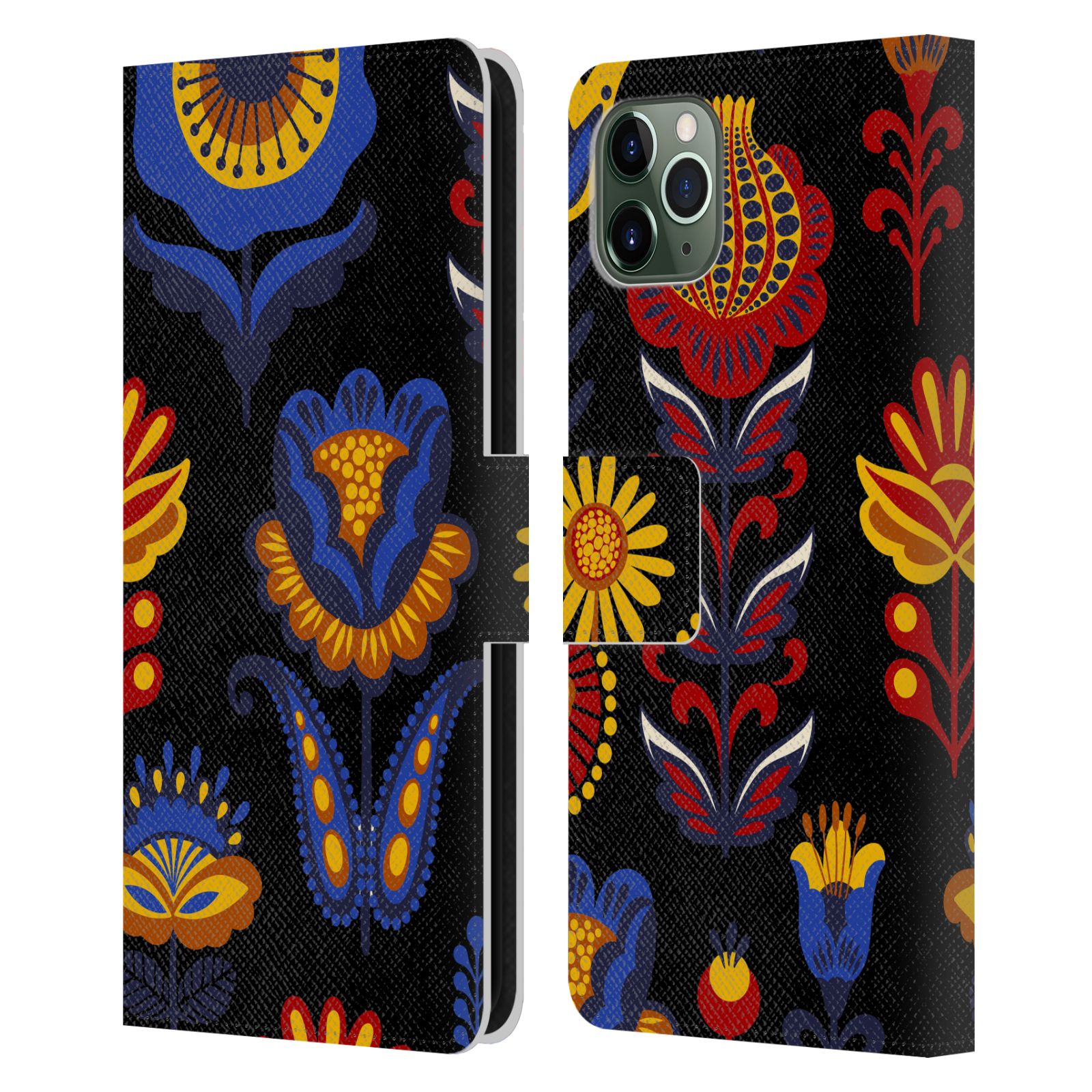 OFFICIAL HAROULITA ETHNIC PATTERN LEATHER BOOK CASE FOR APPLE iPHONE PHONES - Picture 12 of 16