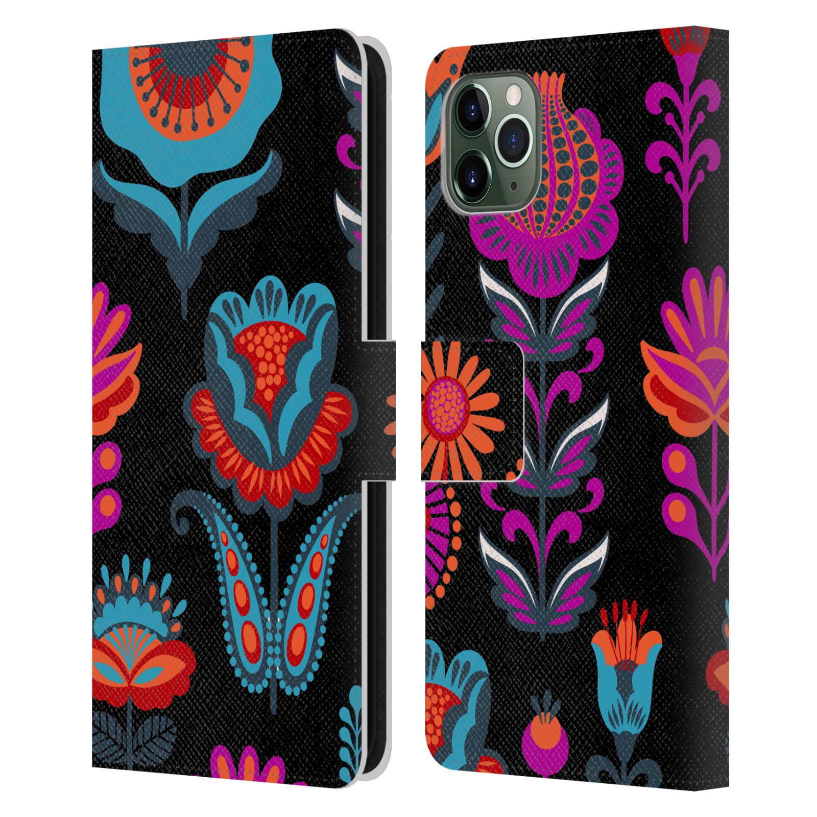 OFFICIAL HAROULITA ETHNIC PATTERN LEATHER BOOK CASE FOR APPLE iPHONE PHONES - Picture 13 of 16