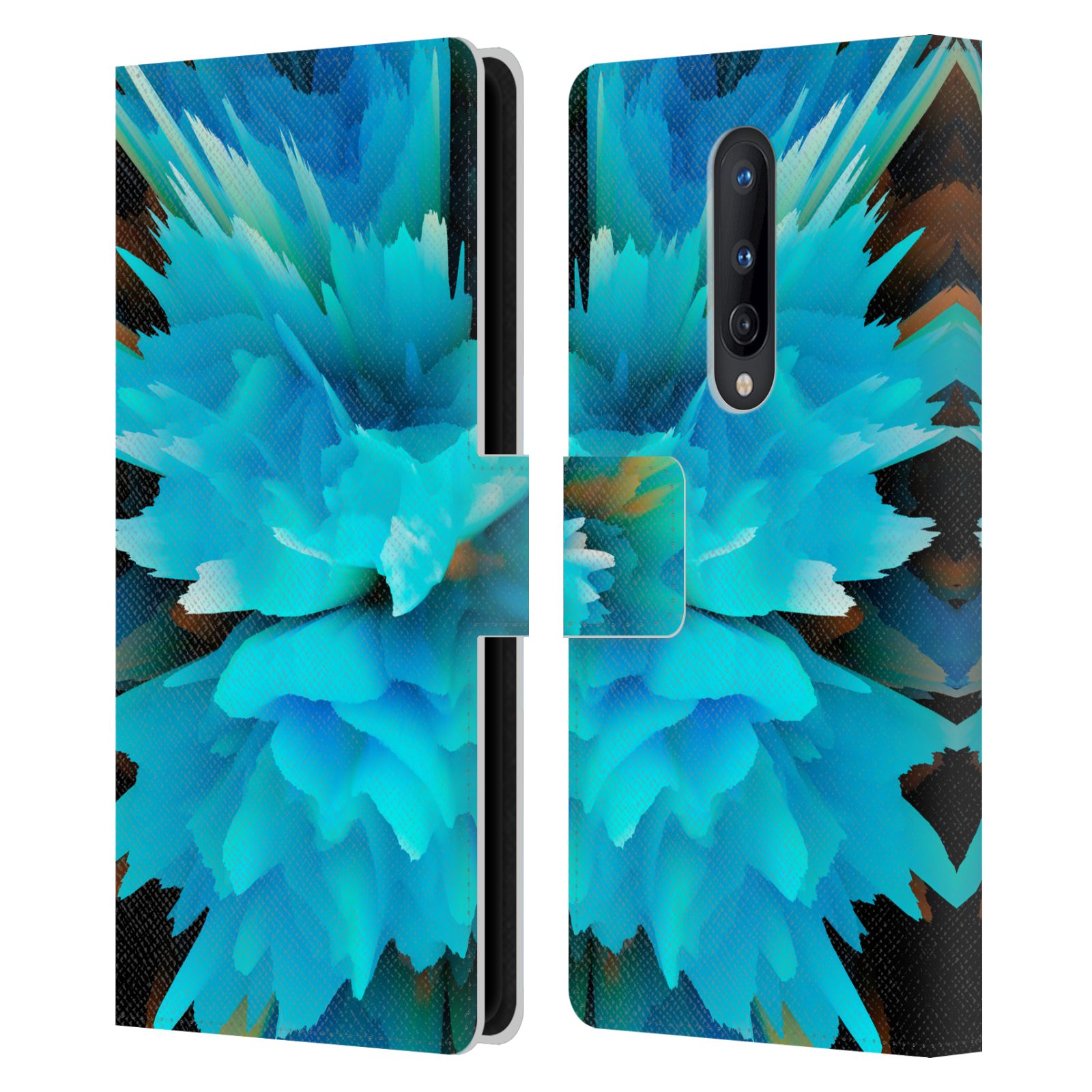 OFFICIAL HAROULITA FLORAL GLITCH 2 LEATHER BOOK WALLET CASE FOR ONEPLUS PHONES - Picture 8 of 17
